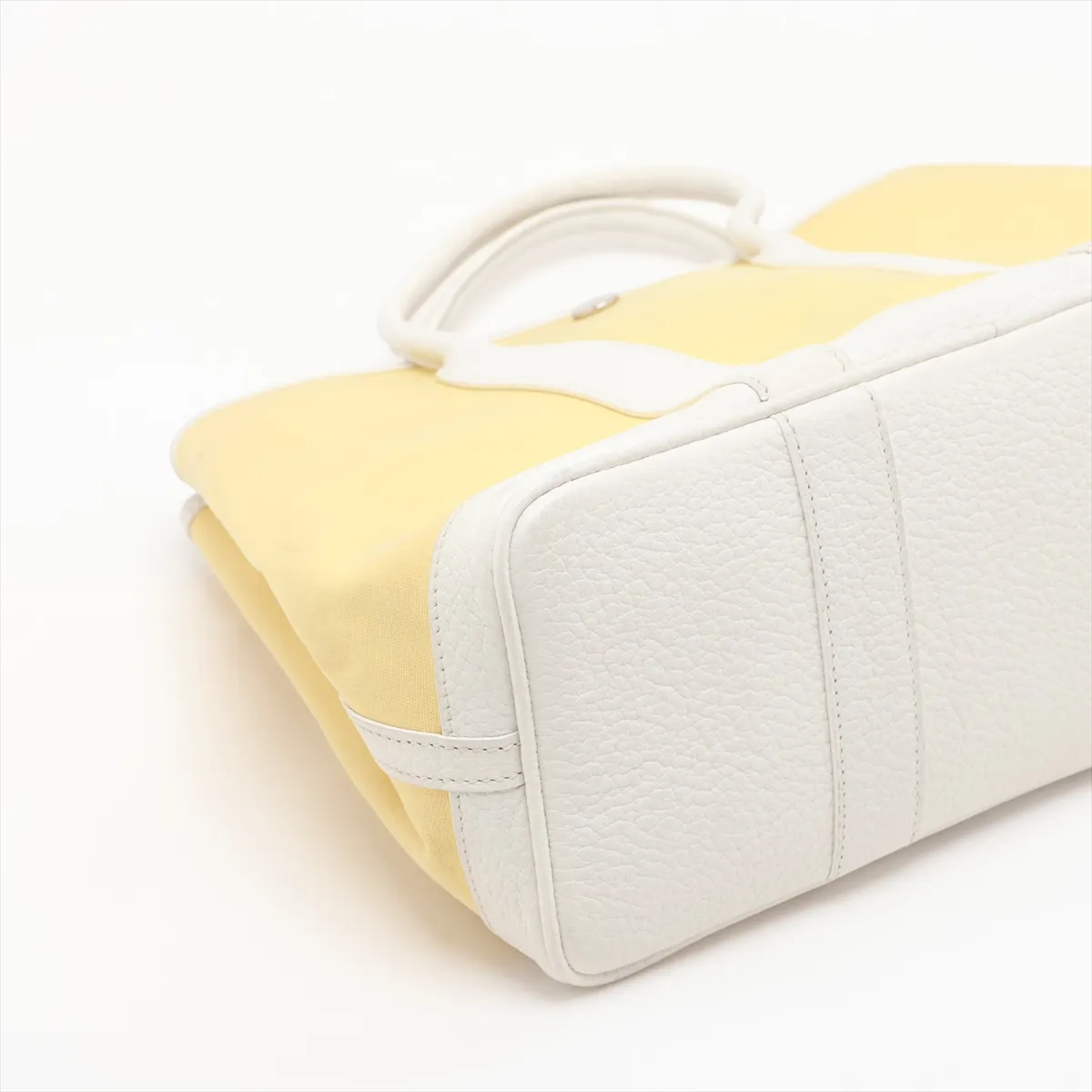 Garden Party 30 TPM Toile Officier x Buffle Jaune Poussin x White Silver Hardware R: 2014 — view 4
