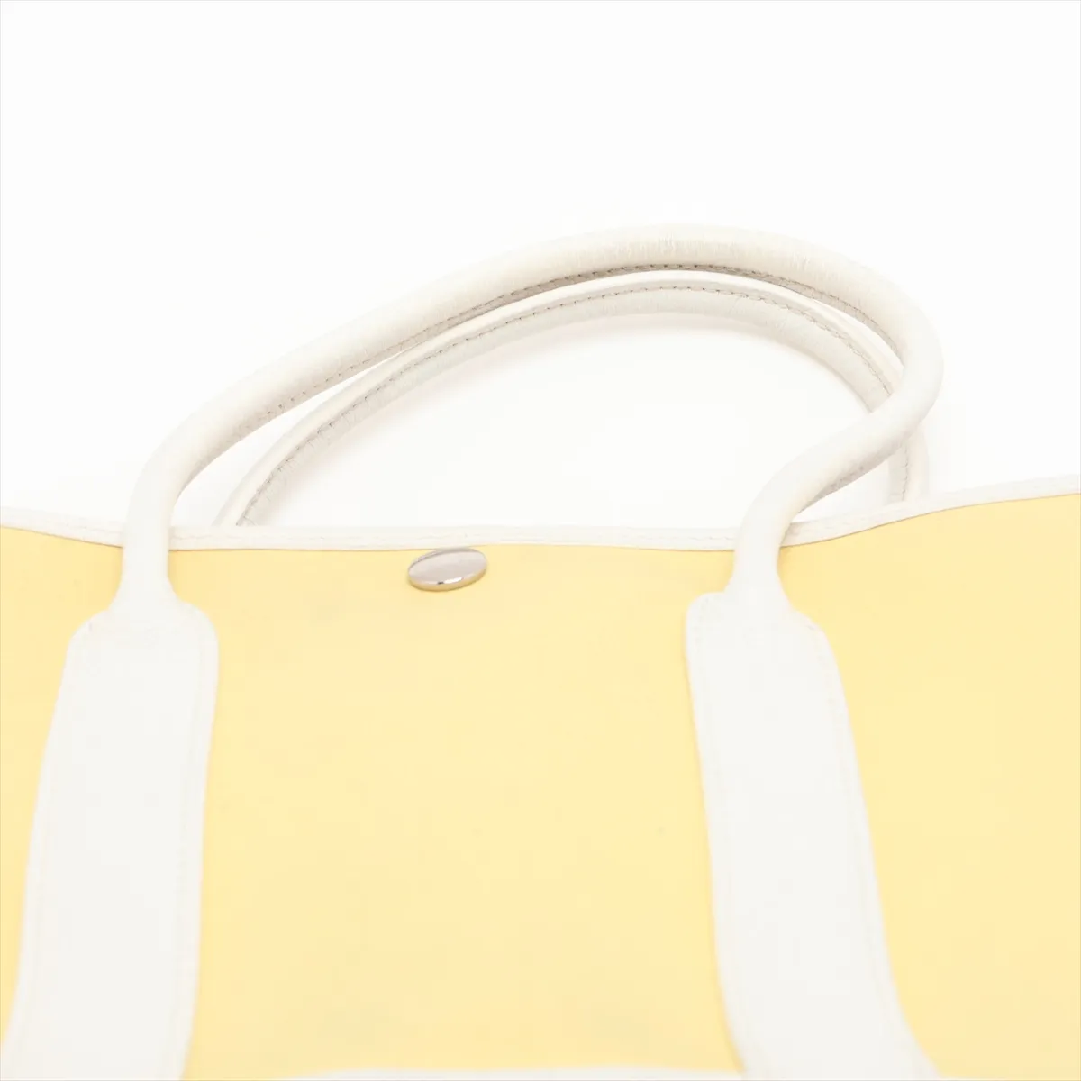 Garden Party 30 TPM Toile Officier x Buffle Jaune Poussin x White Silver Hardware R: 2014 — view 6