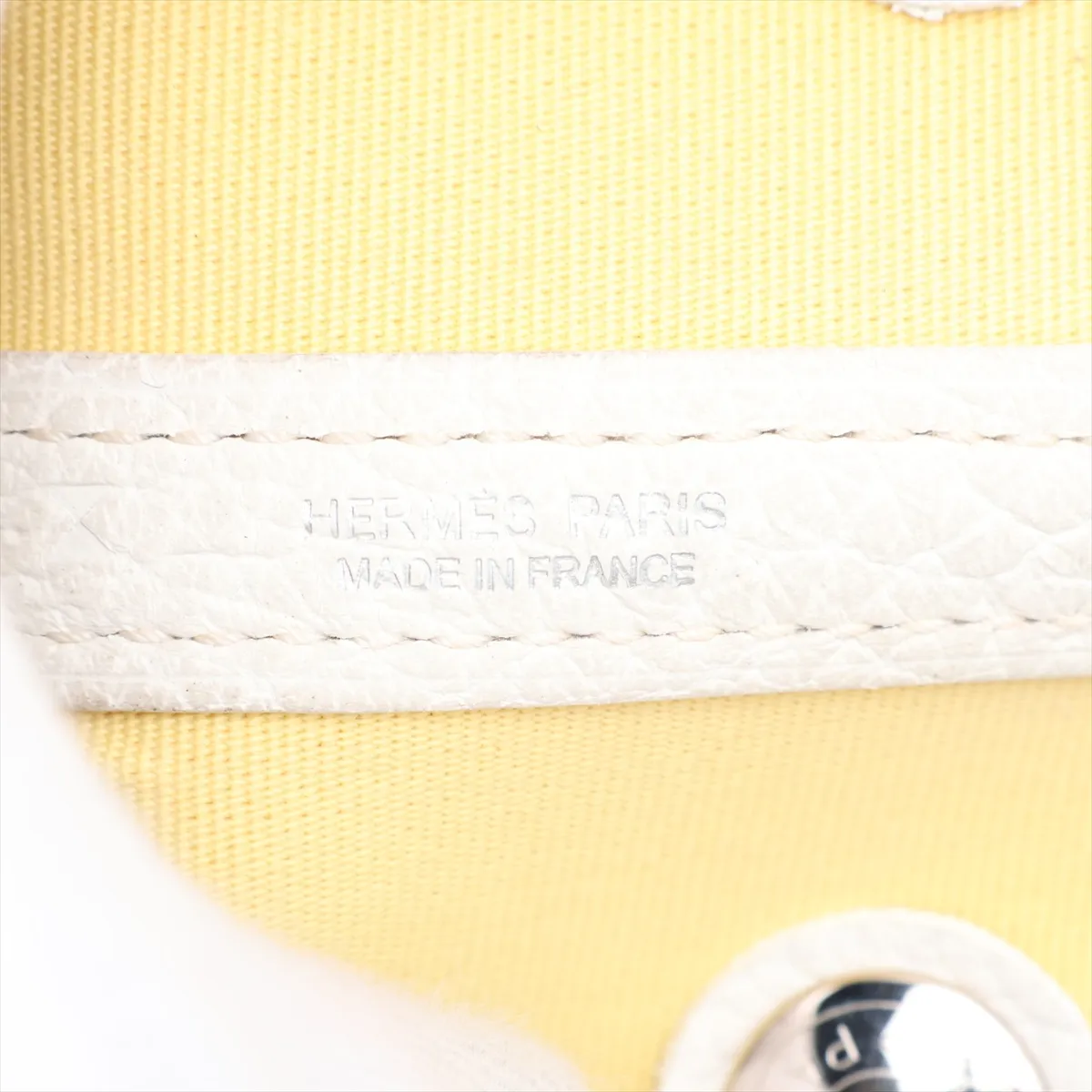 Garden Party 30 TPM Toile Officier x Buffle Jaune Poussin x White Silver Hardware R: 2014 — view 8