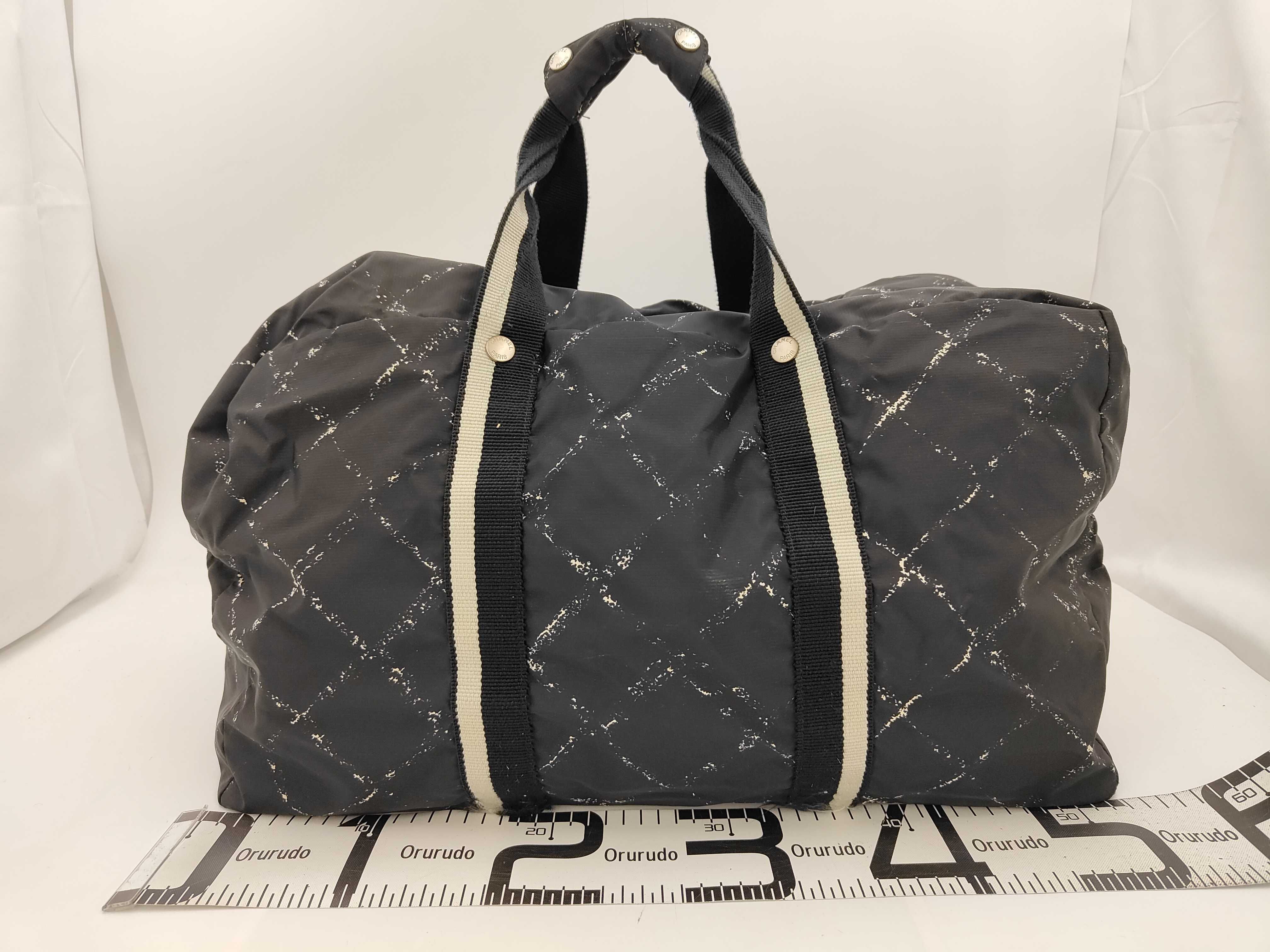 Old Travel Line Nylon Boston Bag Black Boston Bag — view 2
