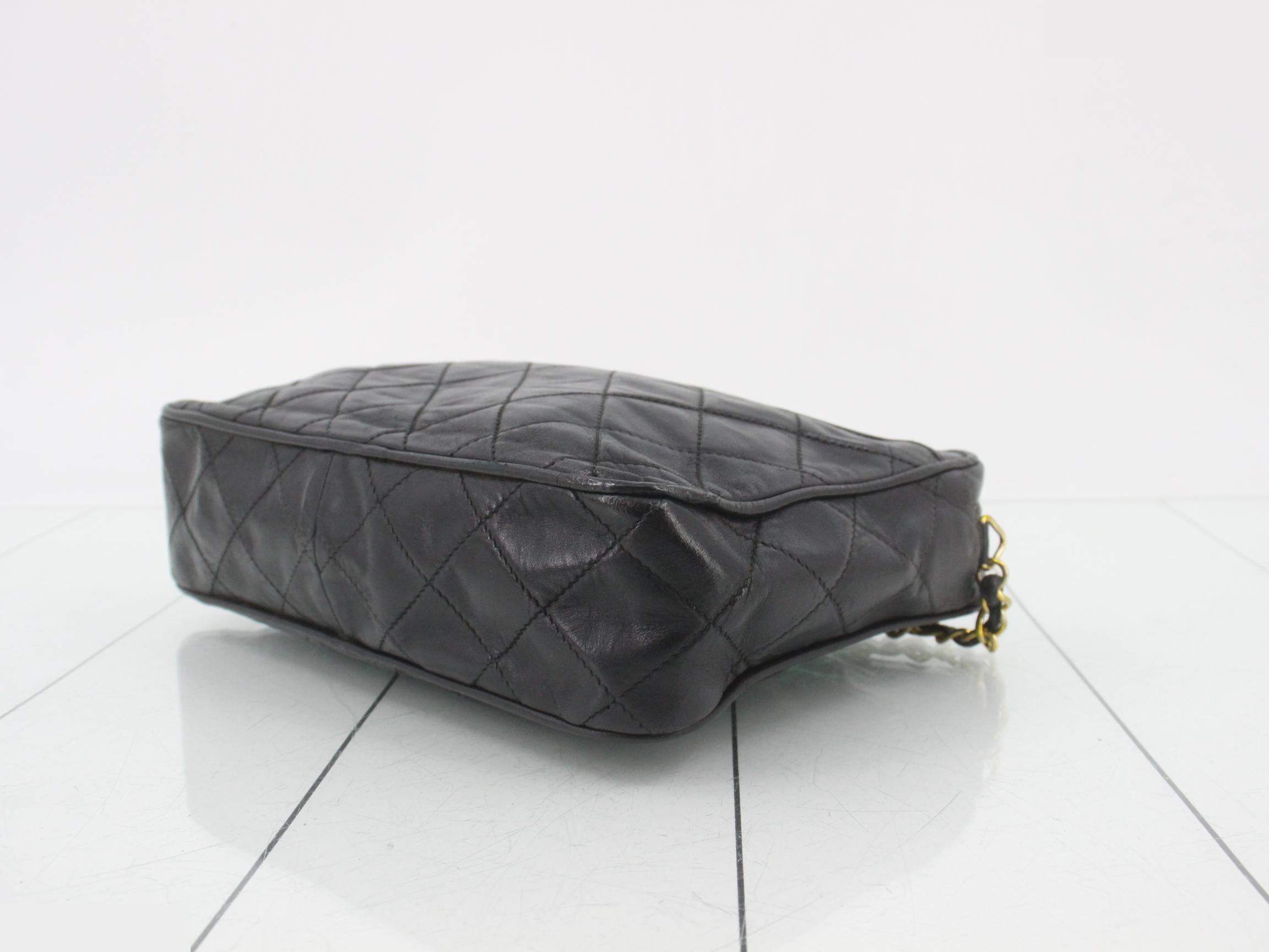 Matelassé Lambskin Fringe Chain Shoulder Bag - Seal — view 6