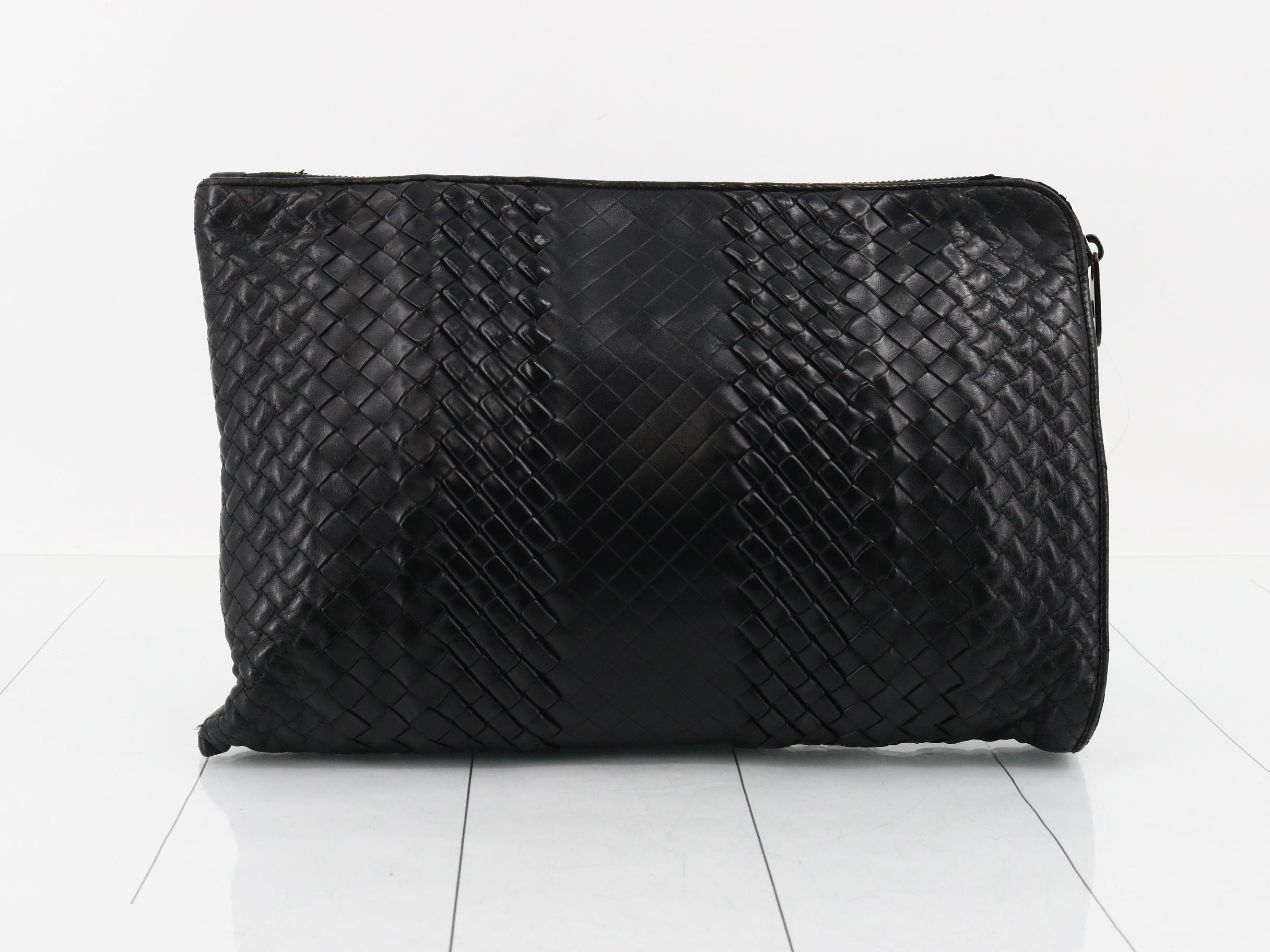 Intrecciato Leather Second Bag — view 2