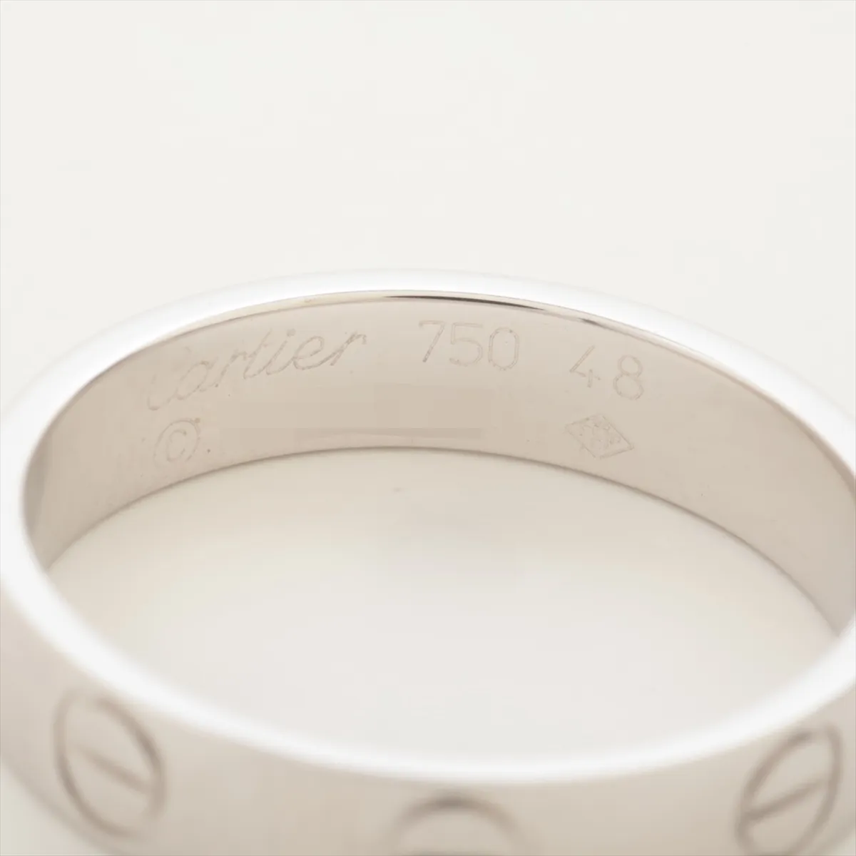 Mini Love Ring 750 (WG) 3.1g 48 XG7517 — view 3