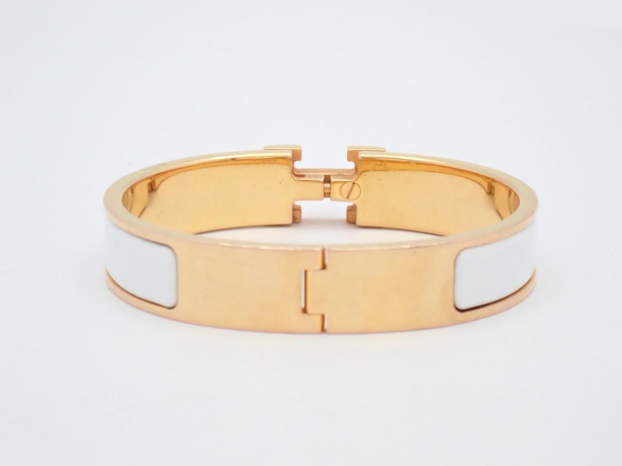 Bracelet, "Click H", White, Wrist circumference approx. 16cm — view 2