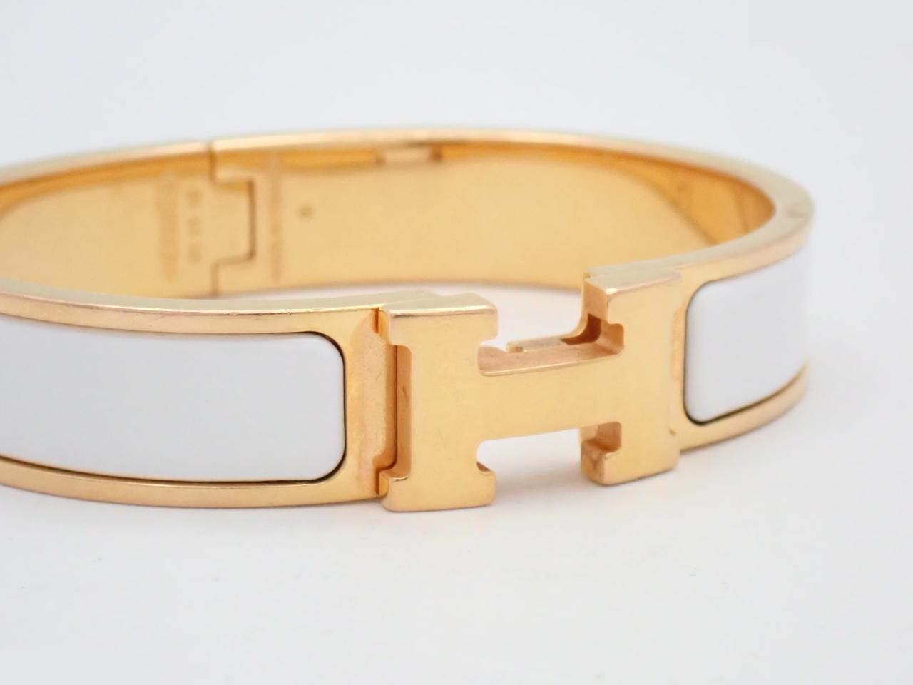 Bracelet, "Click H", White, Wrist circumference approx. 16cm — view 3