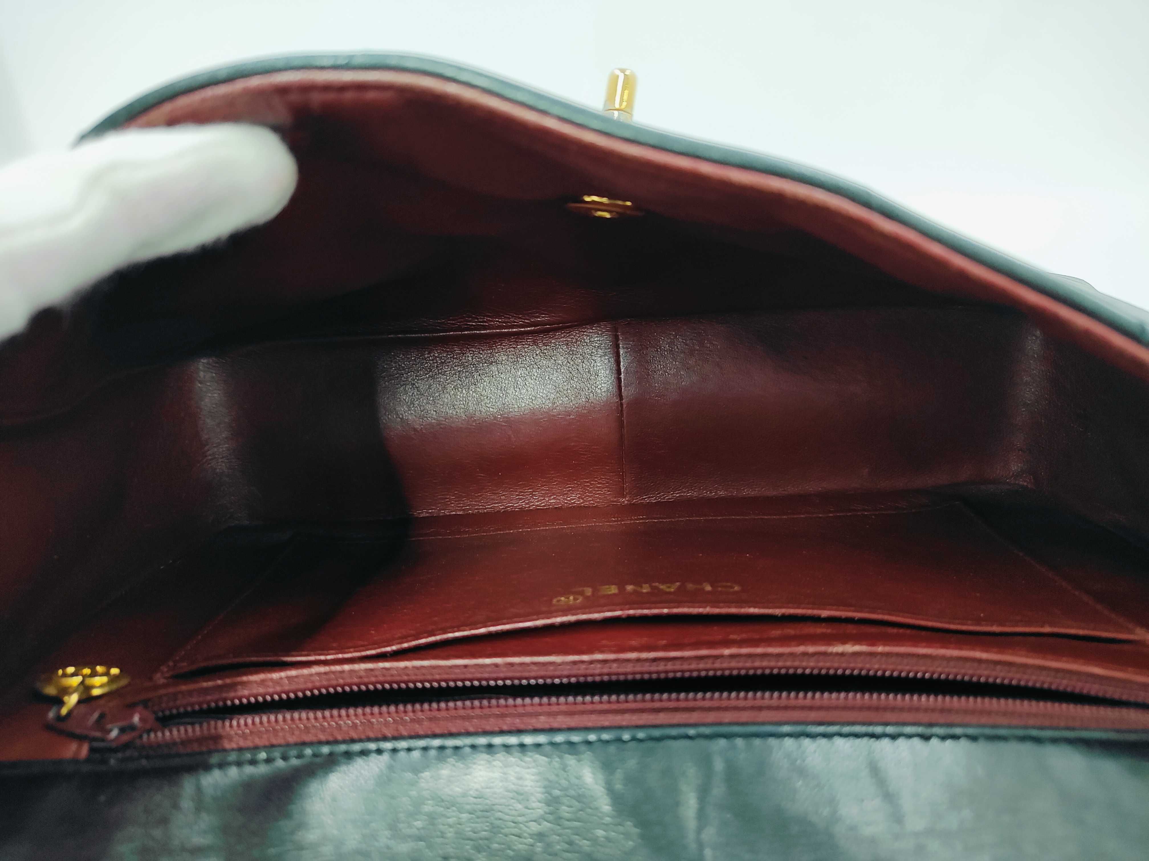 V-stitch 2-way Black Handbag — view 9