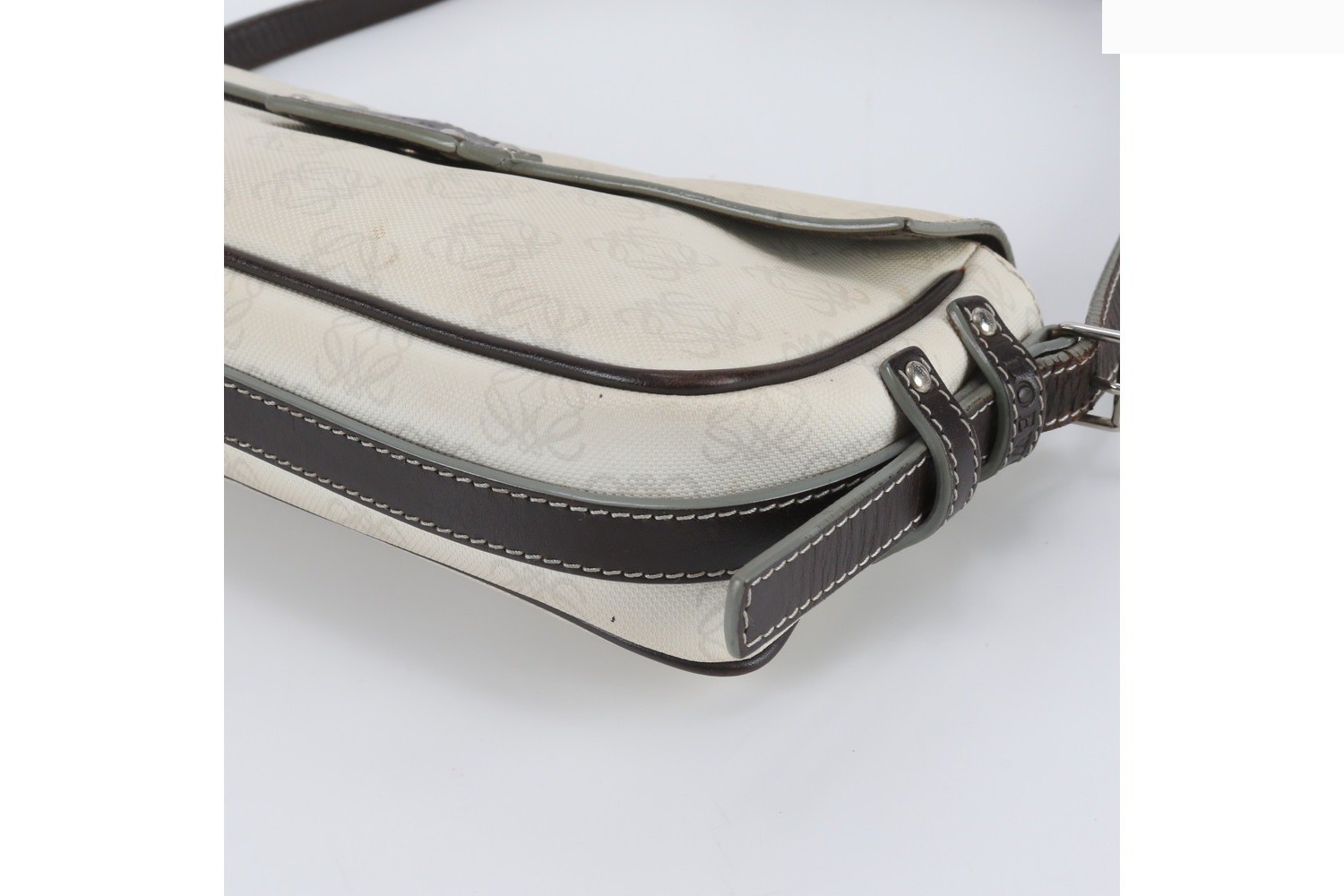 Anagram Repeat Leather Shoulder Bag — view 4