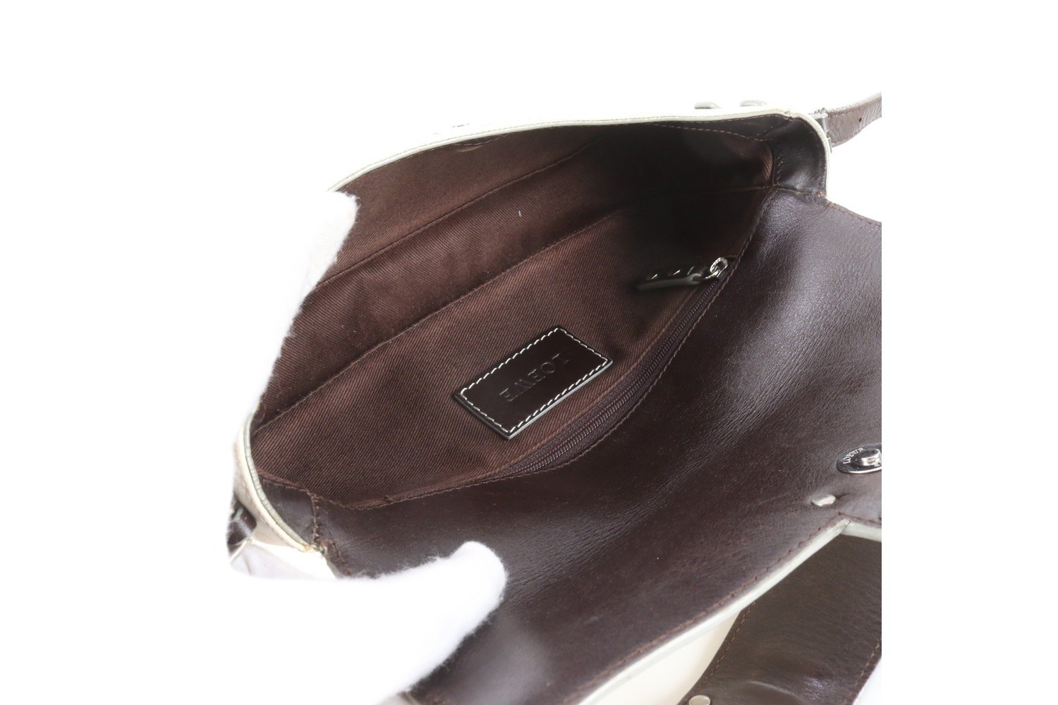 Anagram Repeat Leather Shoulder Bag — view 7