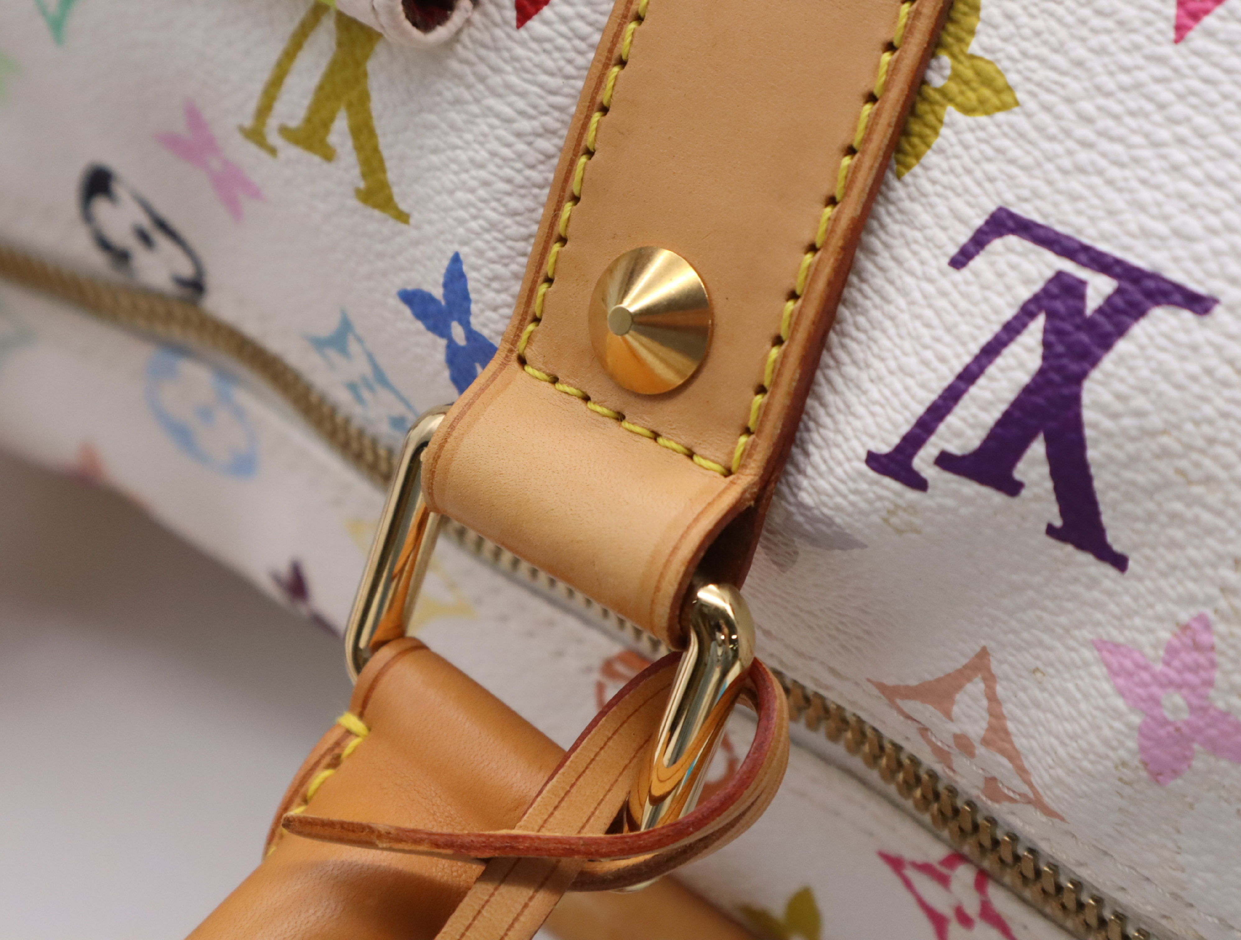 M92641 Multicolor Keepall 45 Boston Bag with 2 Keys, Clochette, Name Tag, and Handle Strap. — view 10