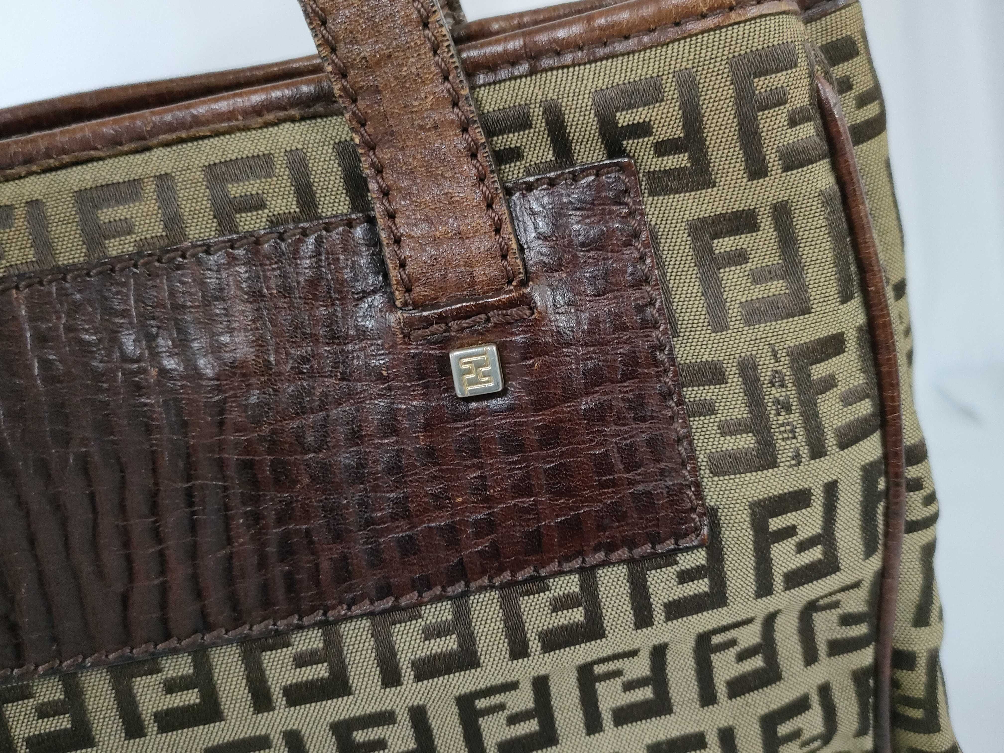 Zucca pattern FF hardware Zucchino handbag — view 14