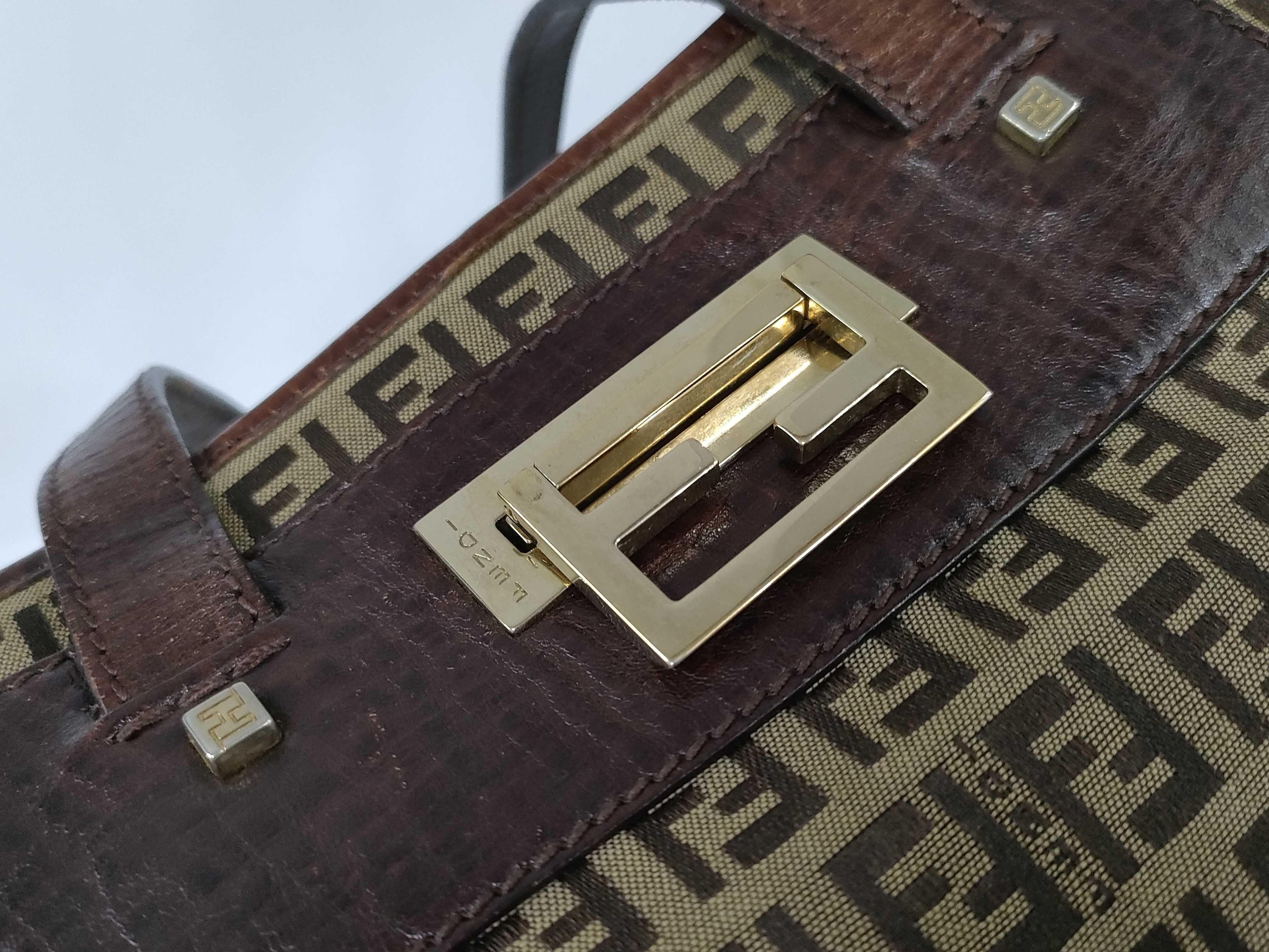 Zucca pattern FF hardware Zucchino handbag — view 8