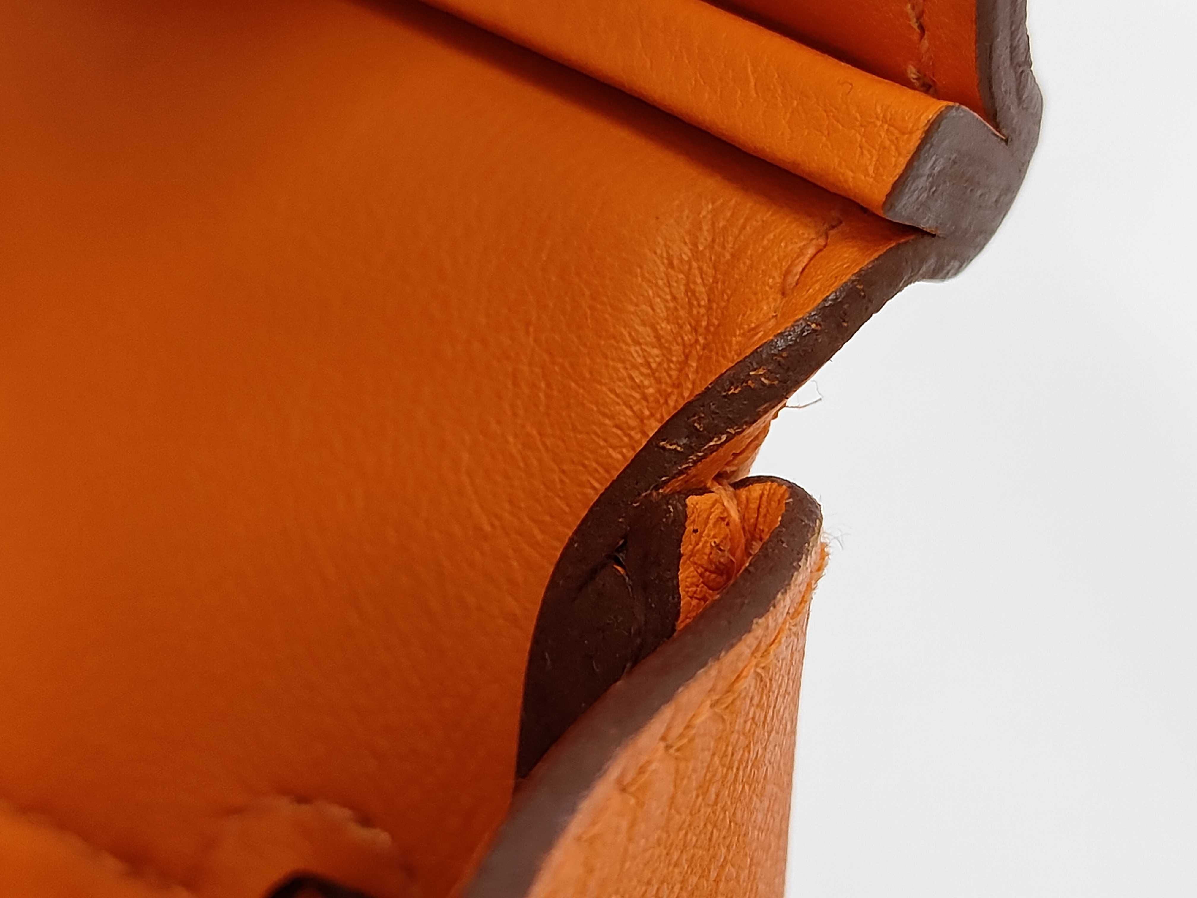 Birkin 30 Swift Orange Silver Hardware L Handbag — view 12