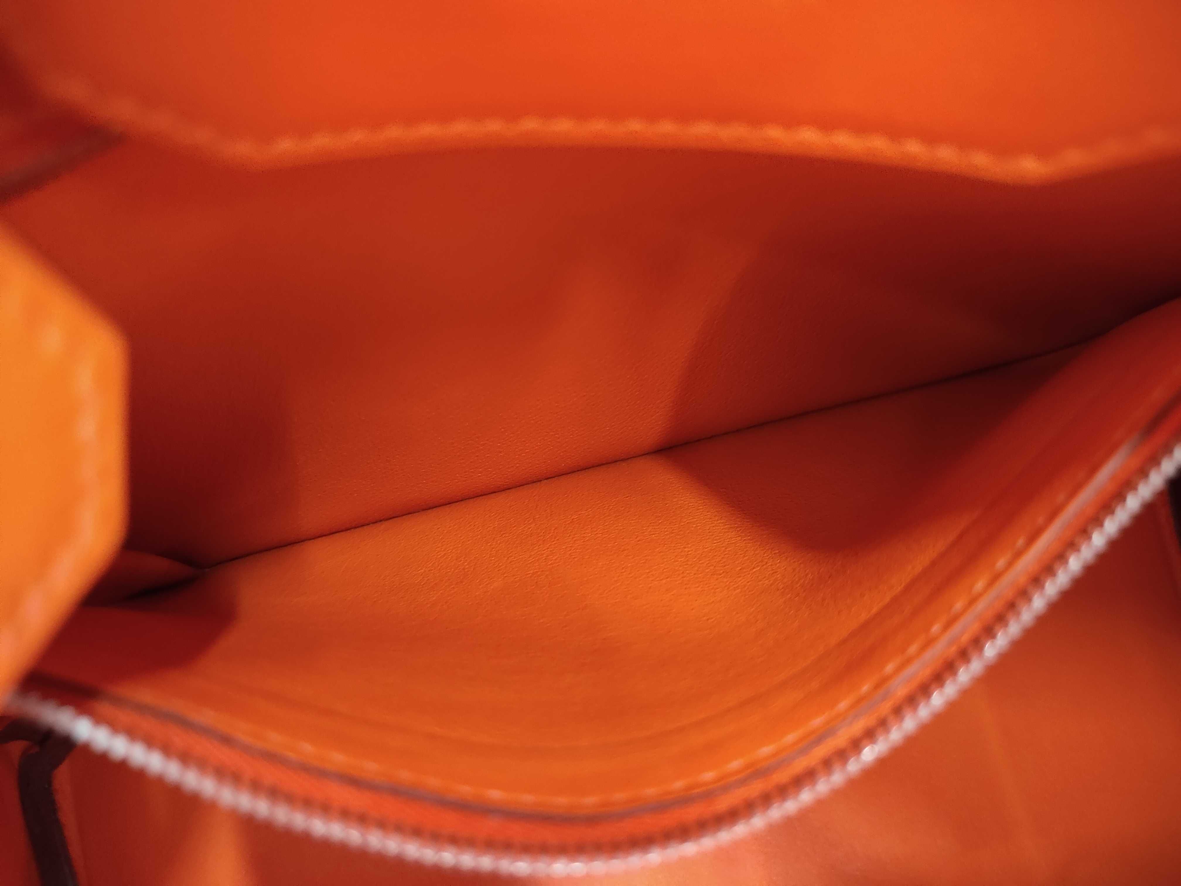 Birkin 30 Swift Orange Silver Hardware L Handbag — view 13