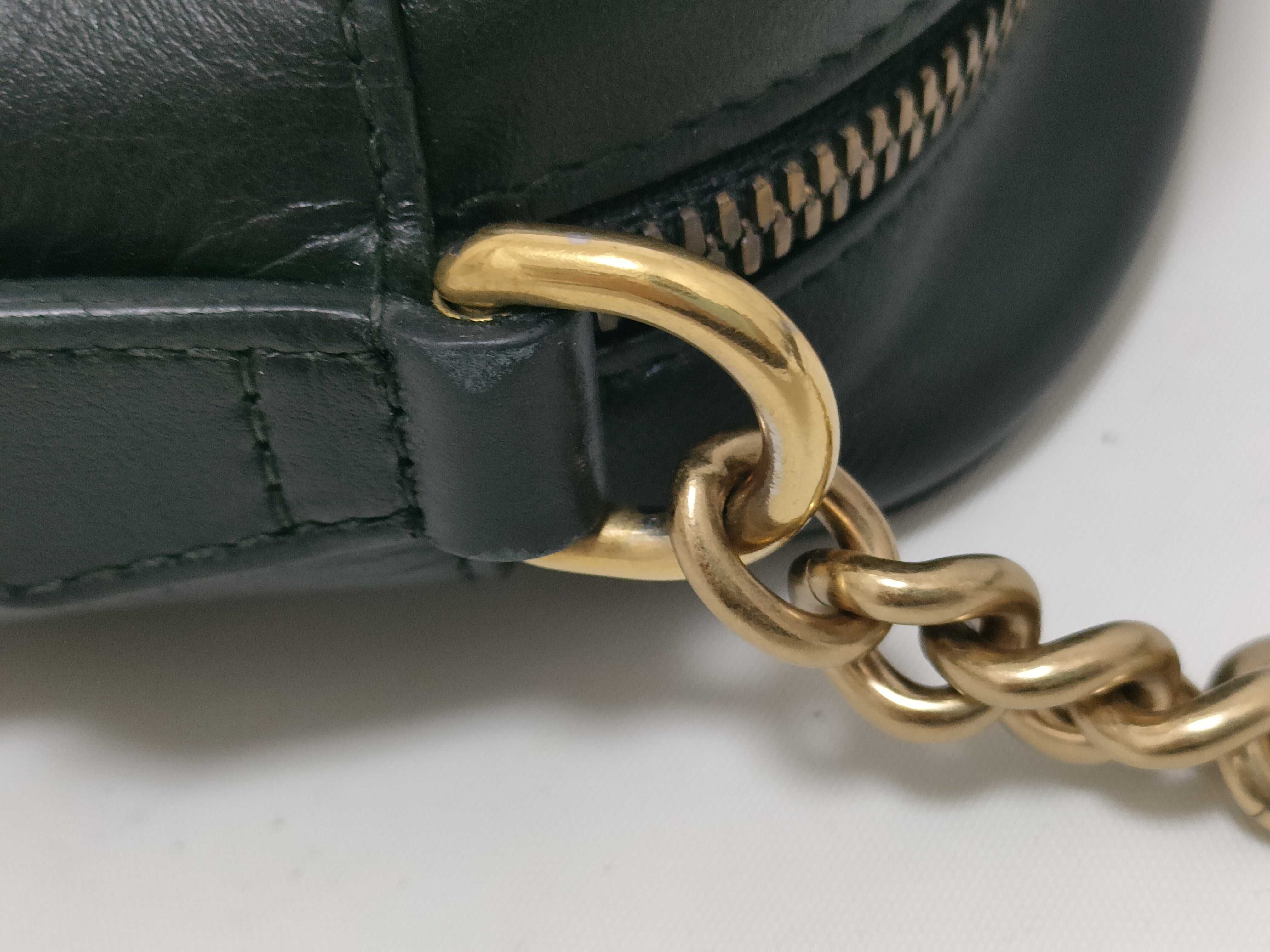 DU- GG Marmont Leather Chain Shoulder Bag Black 447632 Shoulder Bag — view 5