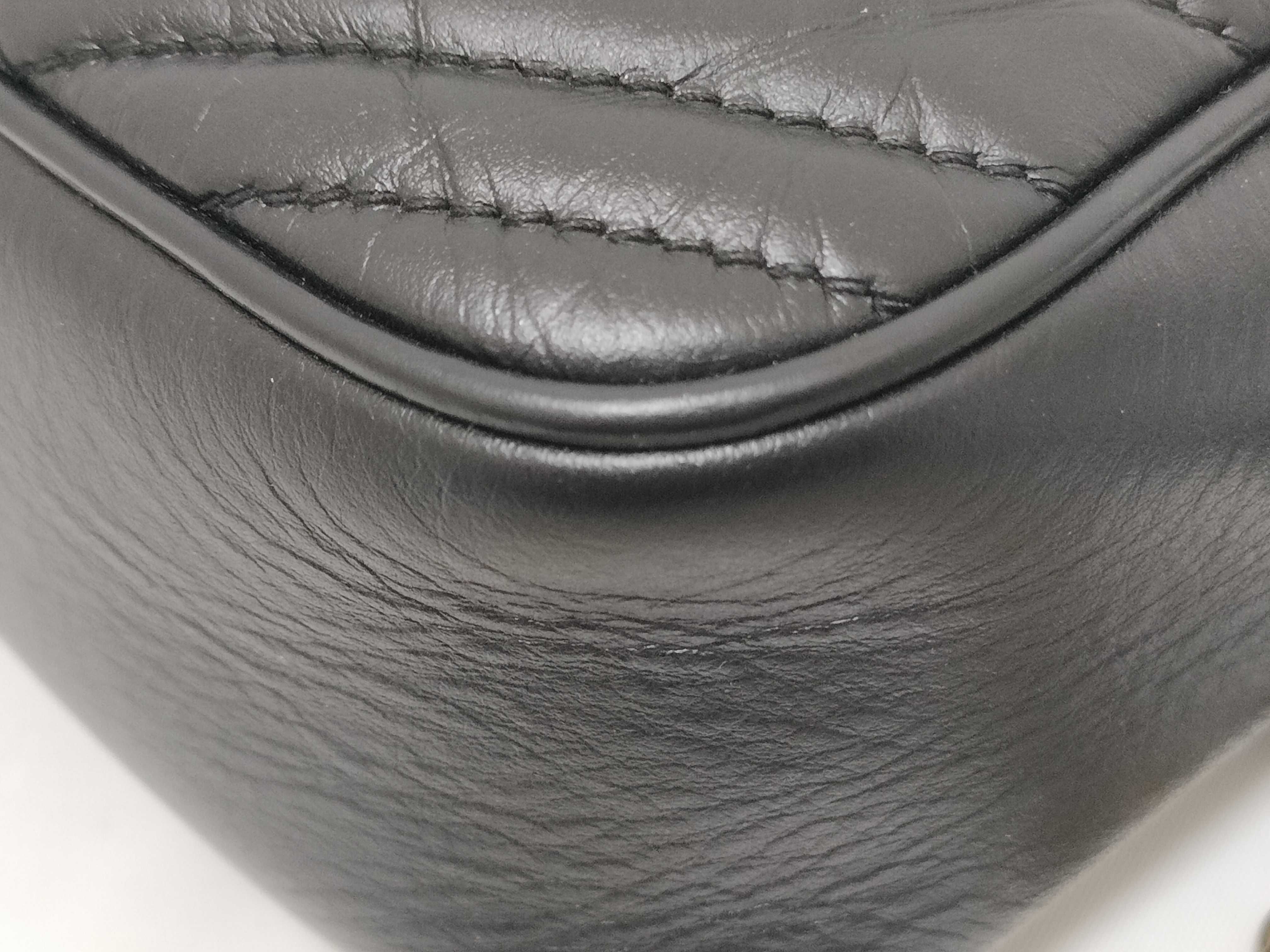 DU- GG Marmont Leather Chain Shoulder Bag Black 447632 Shoulder Bag — view 7
