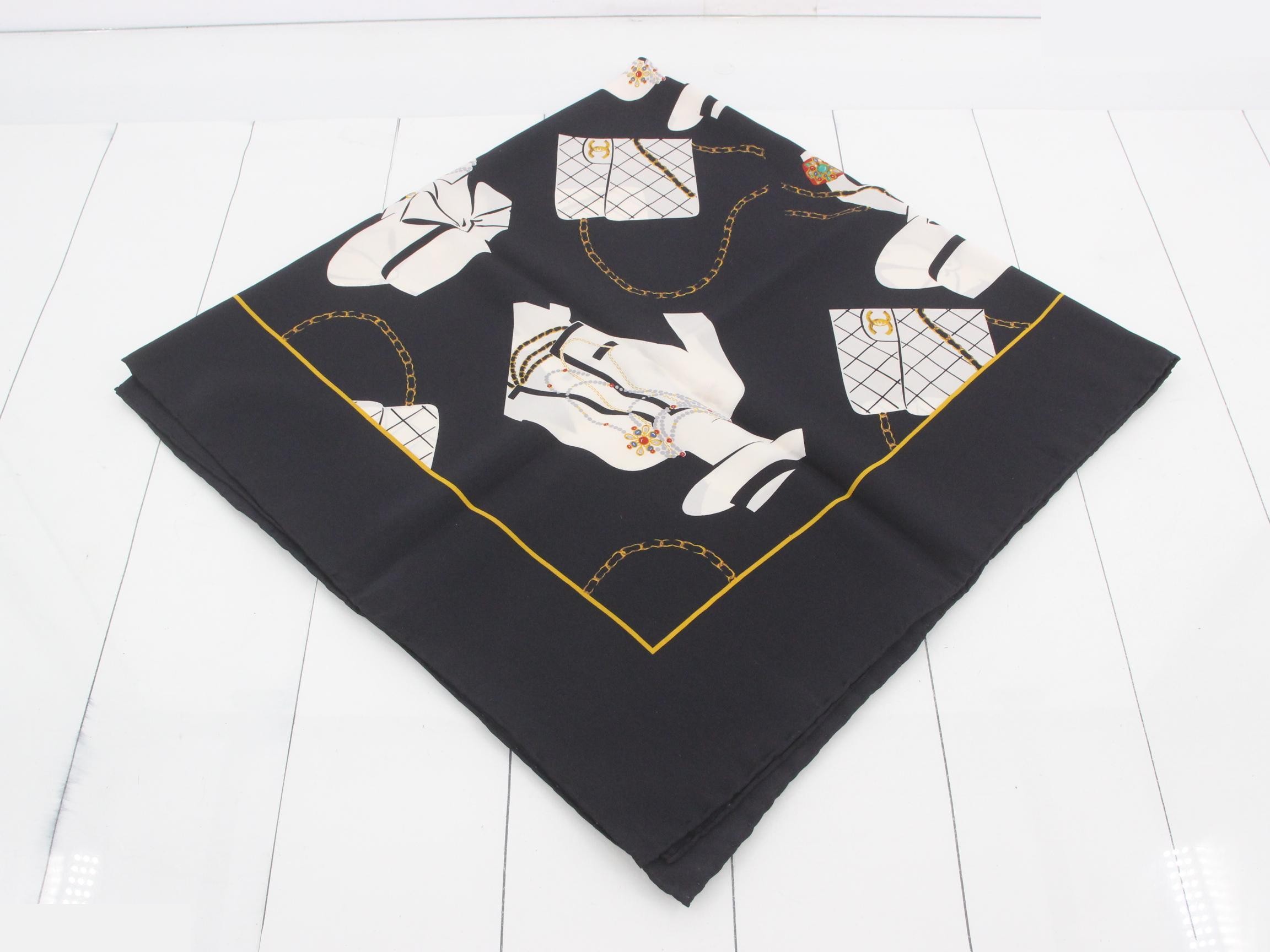Mademoiselle Vintage Large Silk Scarf — view 2