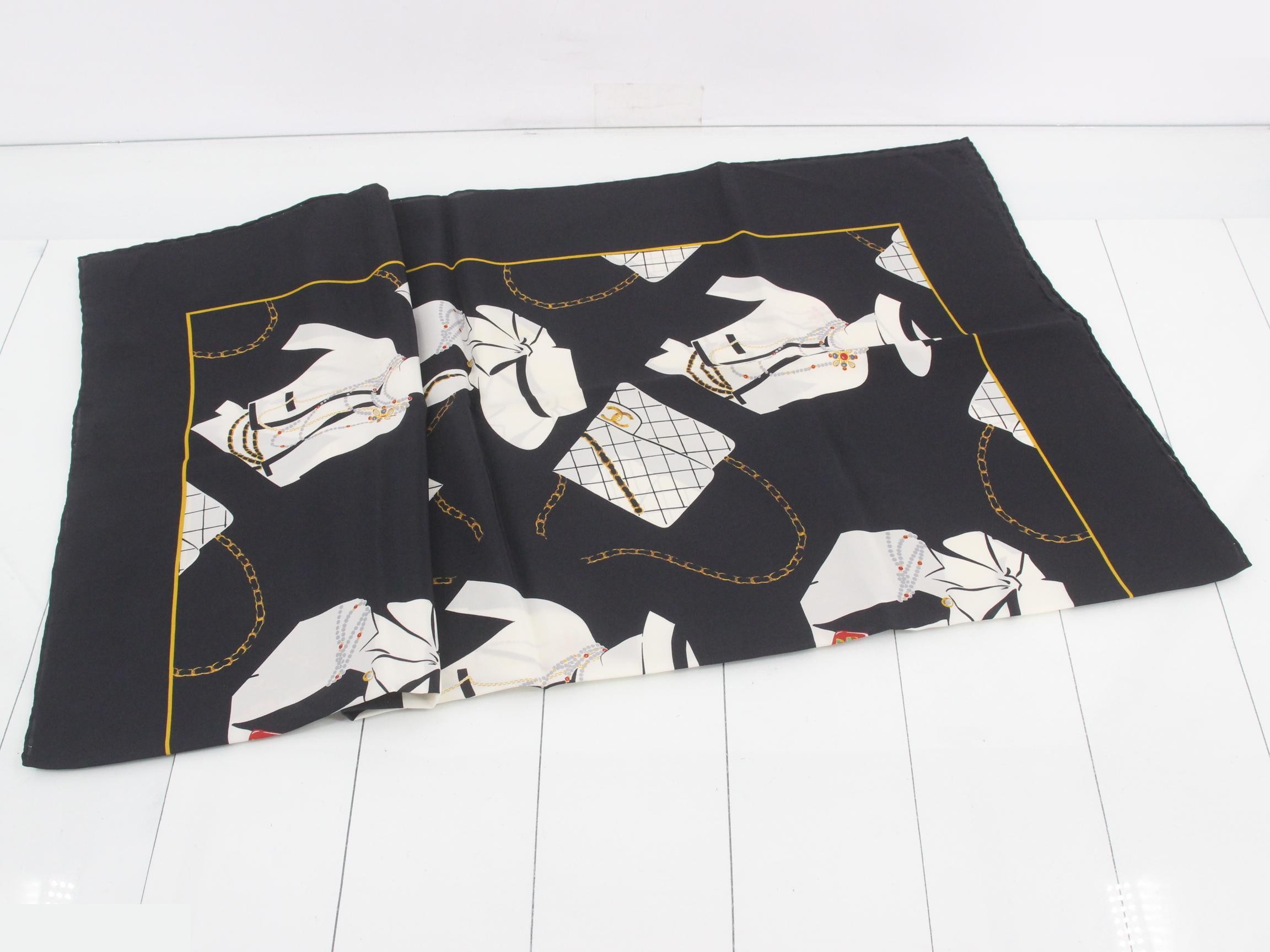 Mademoiselle Vintage Large Silk Scarf — view 3