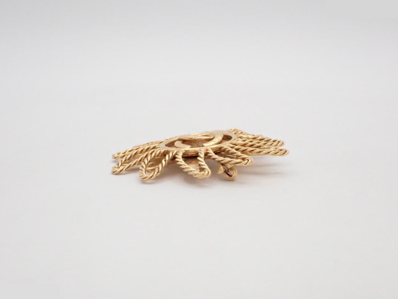 Coco Mark Gold Brooch 94A — view 3