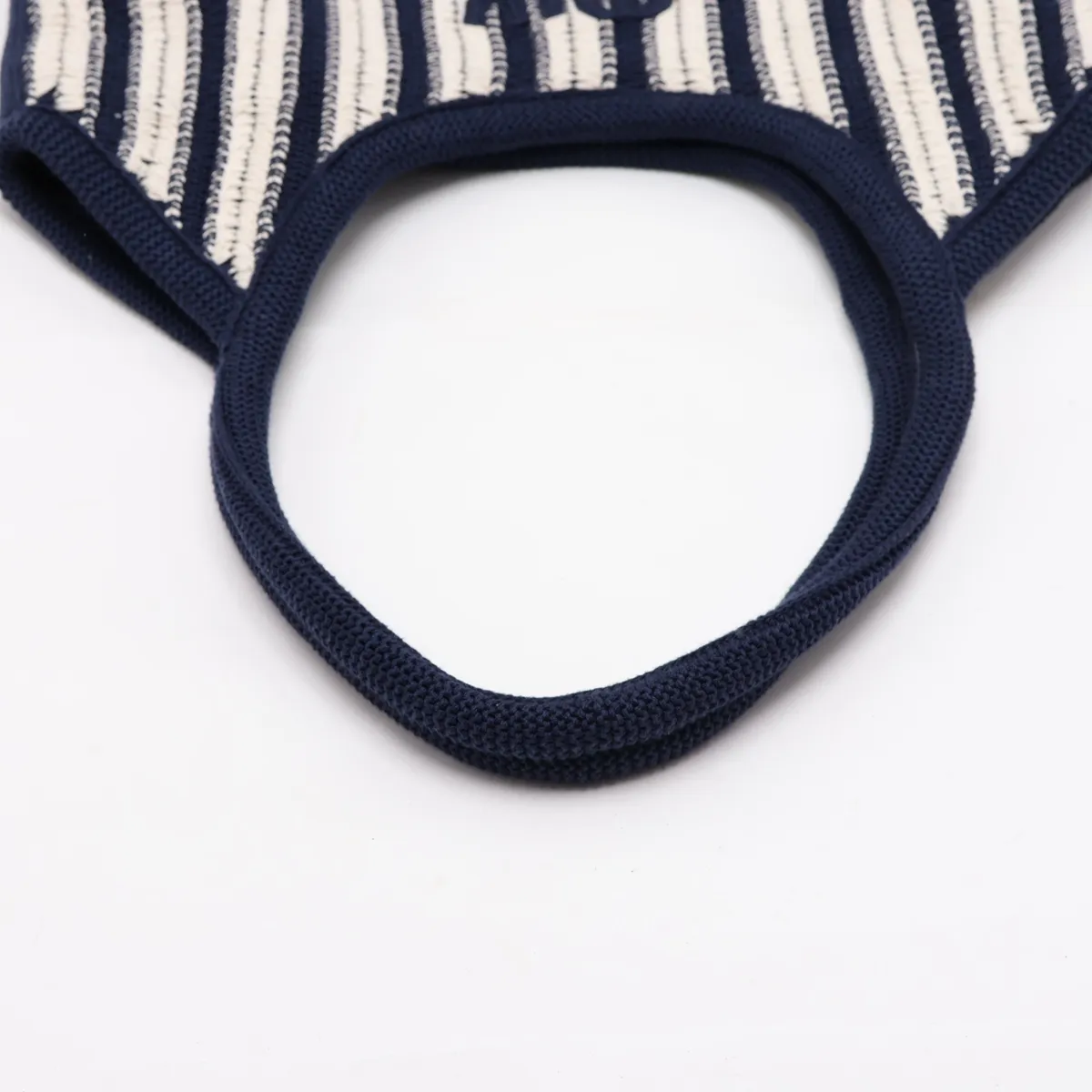 Ivy Cotton Tote Bag White x Navy — view 5