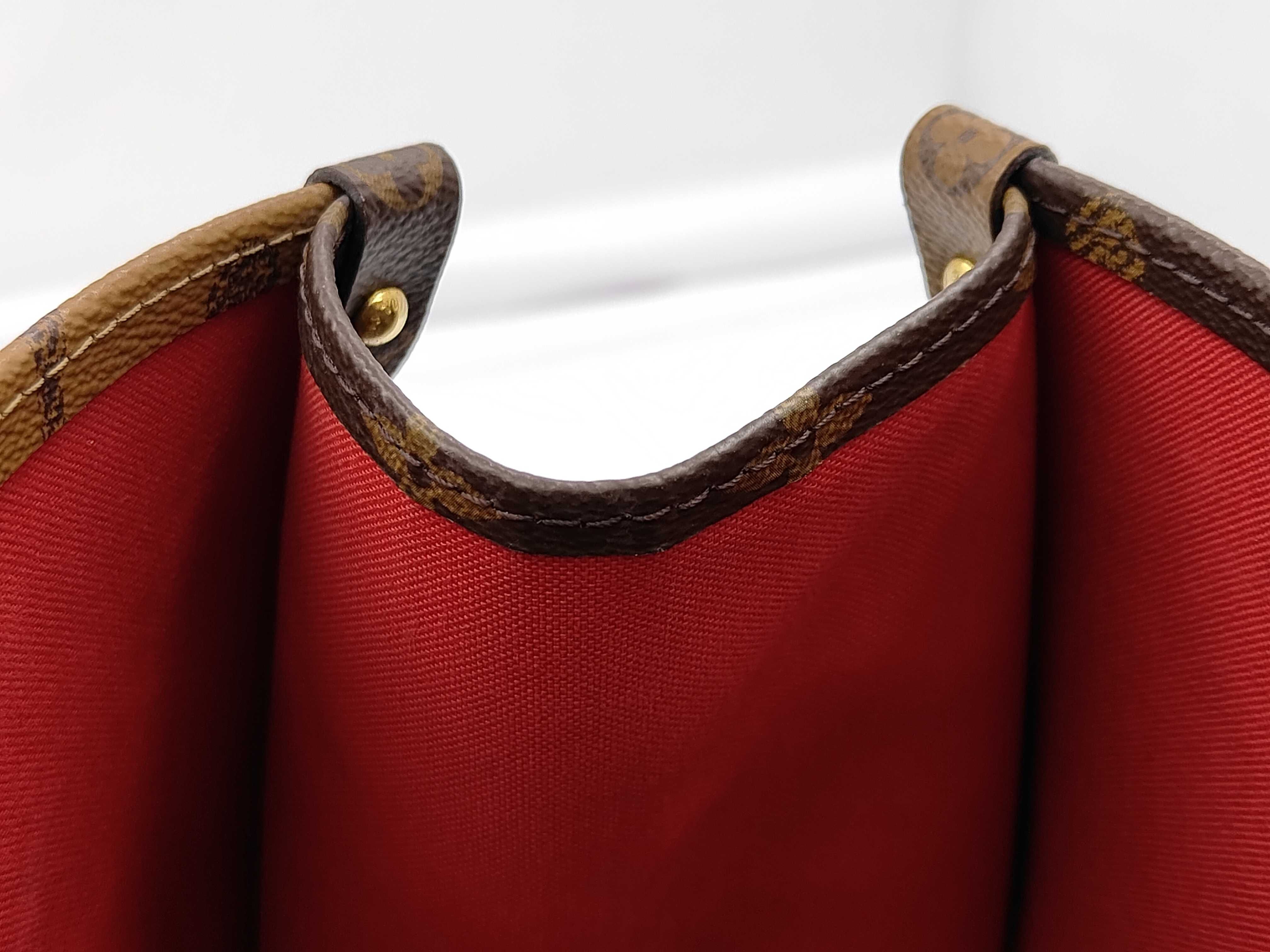 OnTheGo M size Monogram Coated Canvas Tote Bag Shoulder & Handbag — view 9