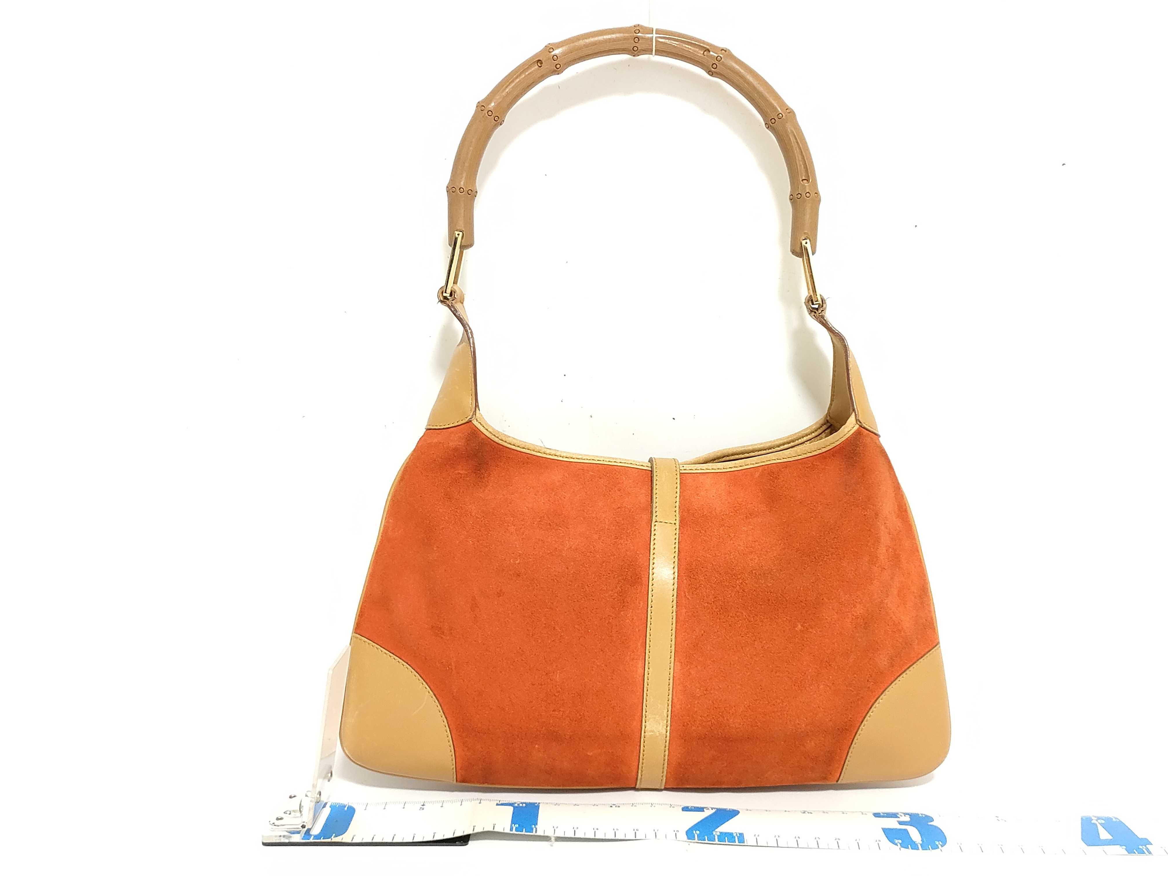 Bamboo Jackie Suede x Leather Handbag 001・4060・002058 Shoulder Bag — view 2
