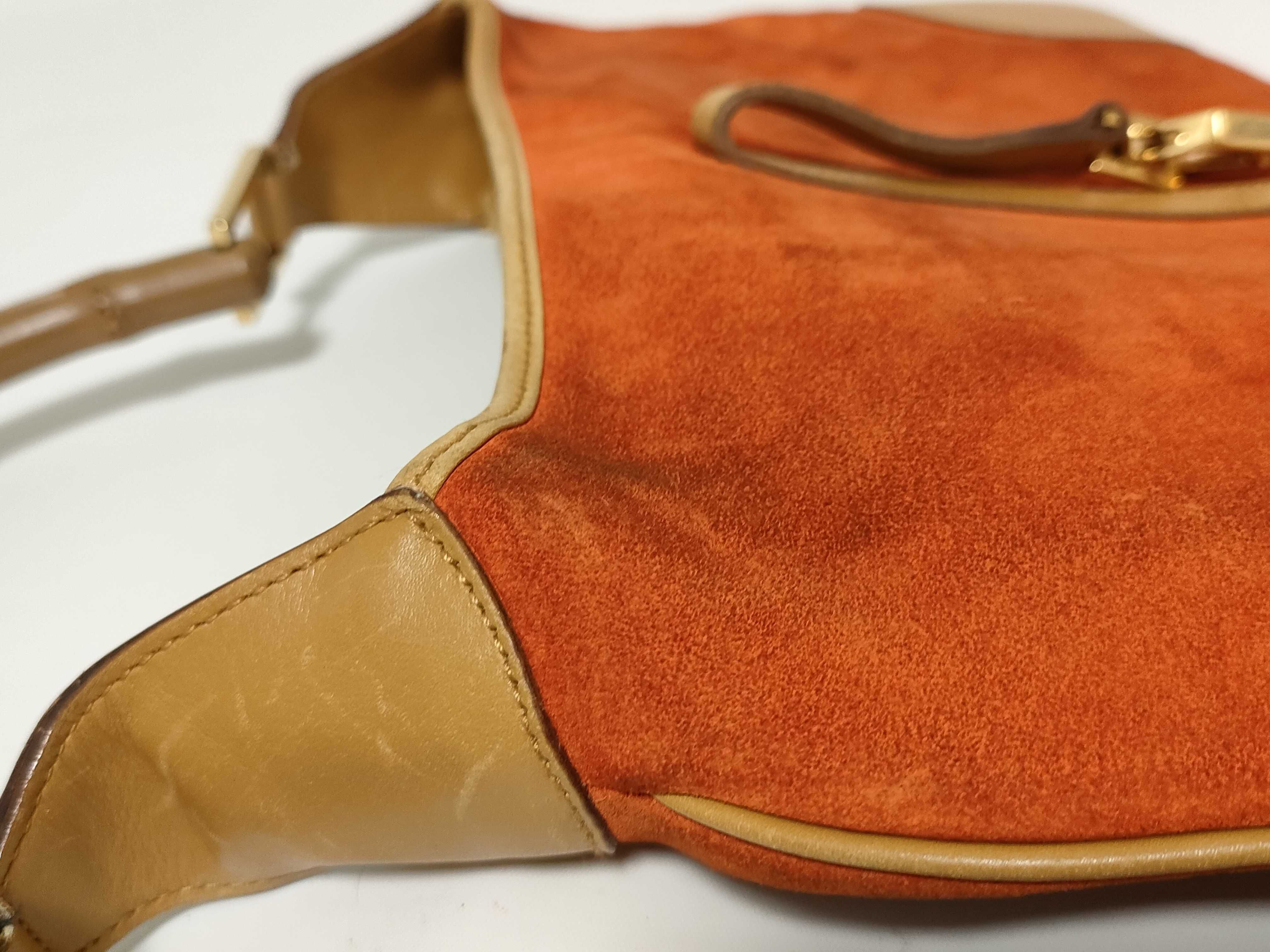 Bamboo Jackie Suede x Leather Handbag 001・4060・002058 Shoulder Bag — view 13