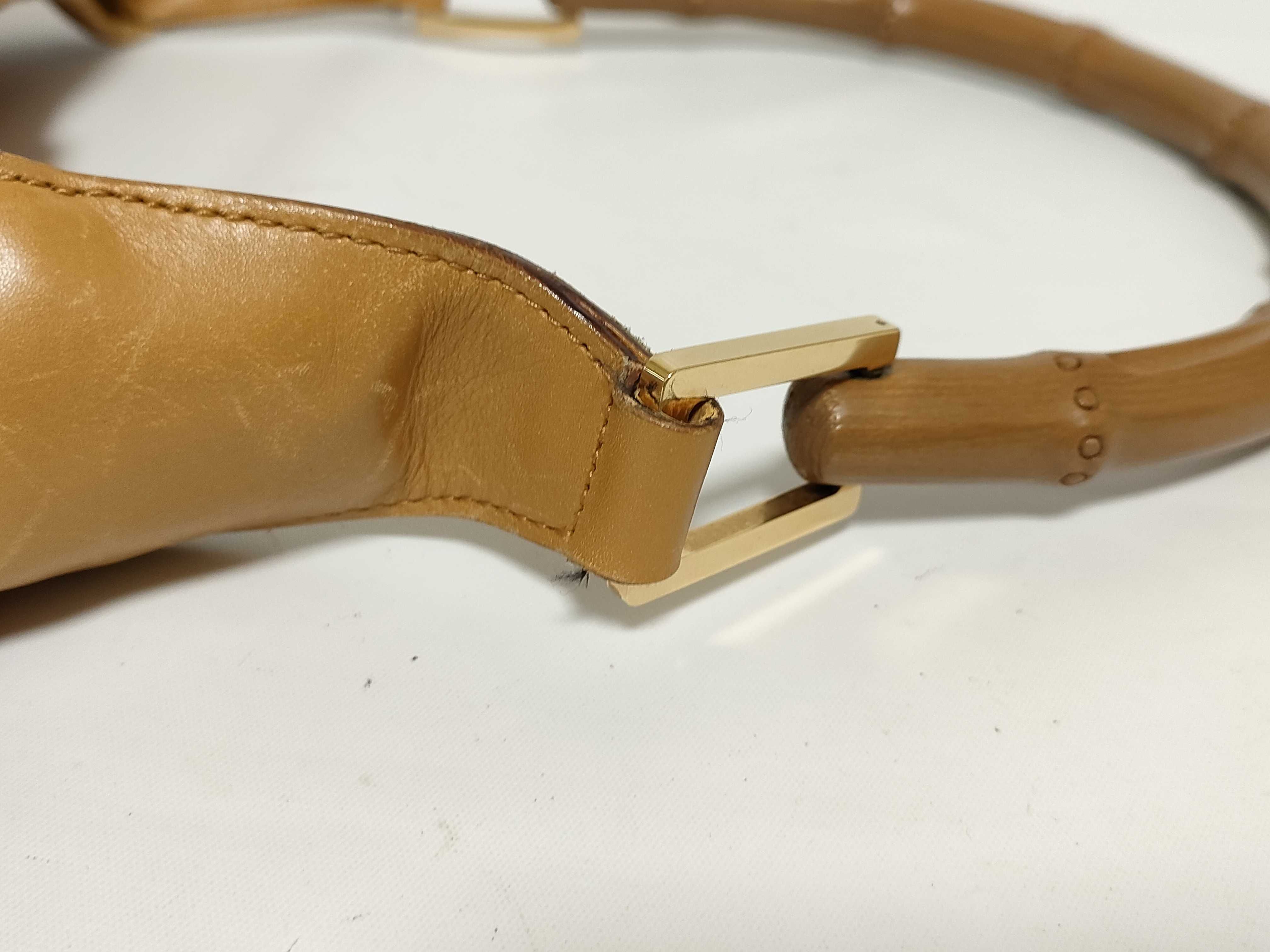 Bamboo Jackie Suede x Leather Handbag 001・4060・002058 Shoulder Bag — view 5