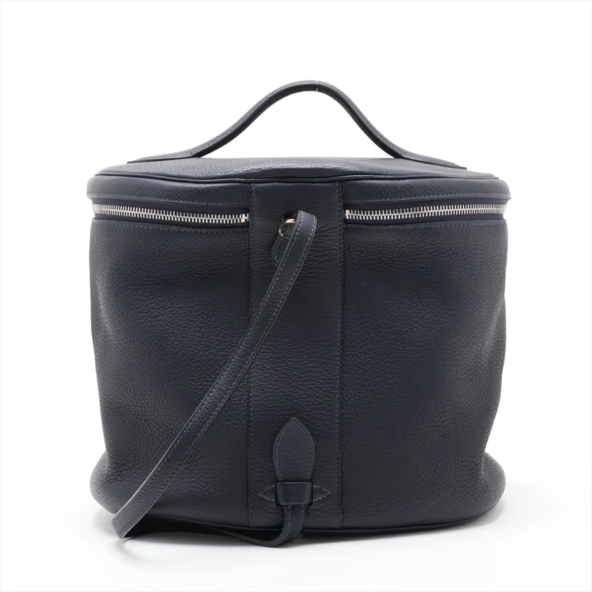 Hermès Intercity Vanity, Taurillon Clemence leather, Blue Indigo, Silver hardware, E: 2001 — view 2