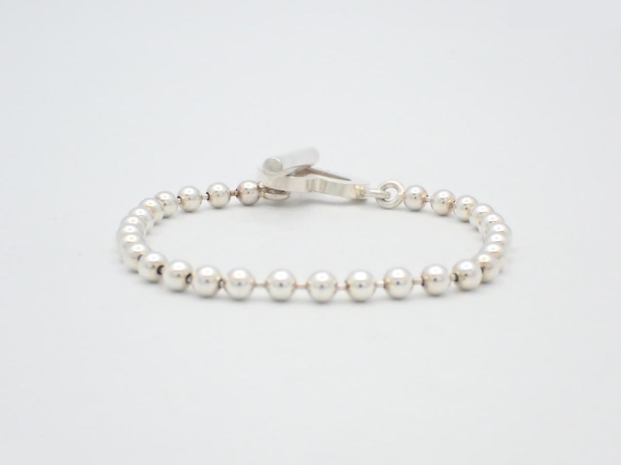 Ball chain heart bracelet, 925 sterling silver, 13.2g, wrist circumference approx. 17cm — view 2