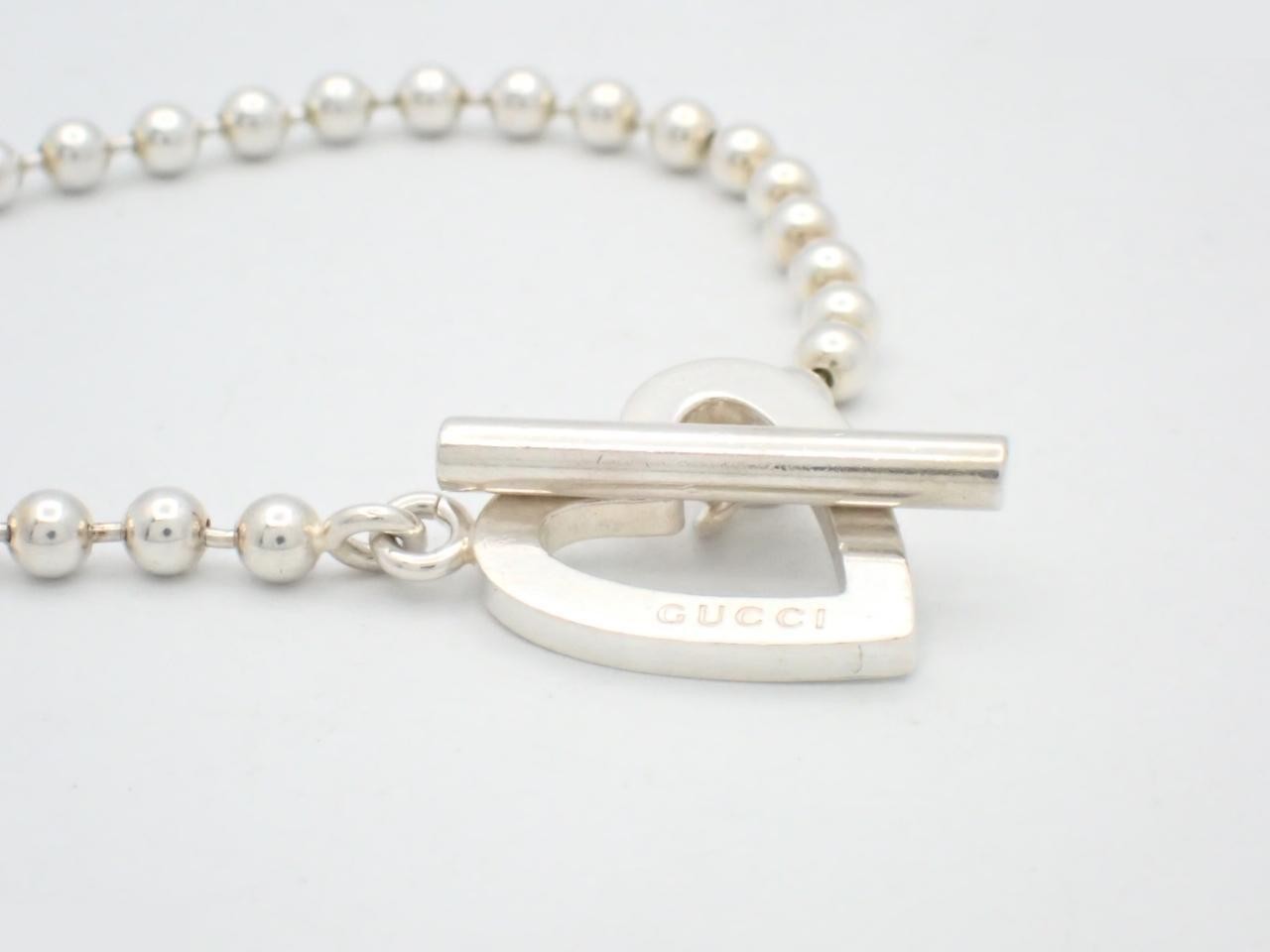 Ball chain heart bracelet, 925 sterling silver, 13.2g, wrist circumference approx. 17cm — view 3