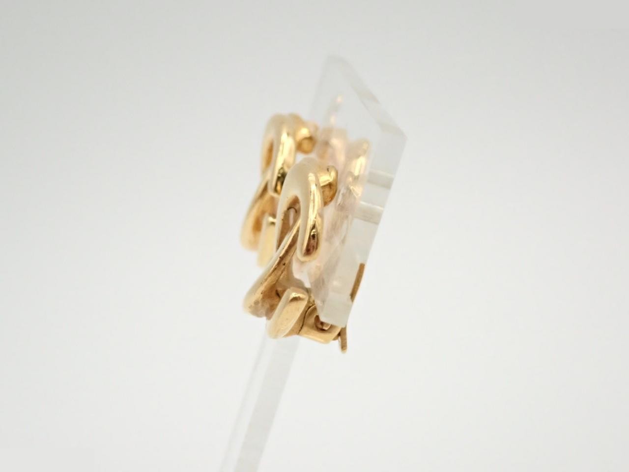 Coco Twisted Gold Earrings — view 3