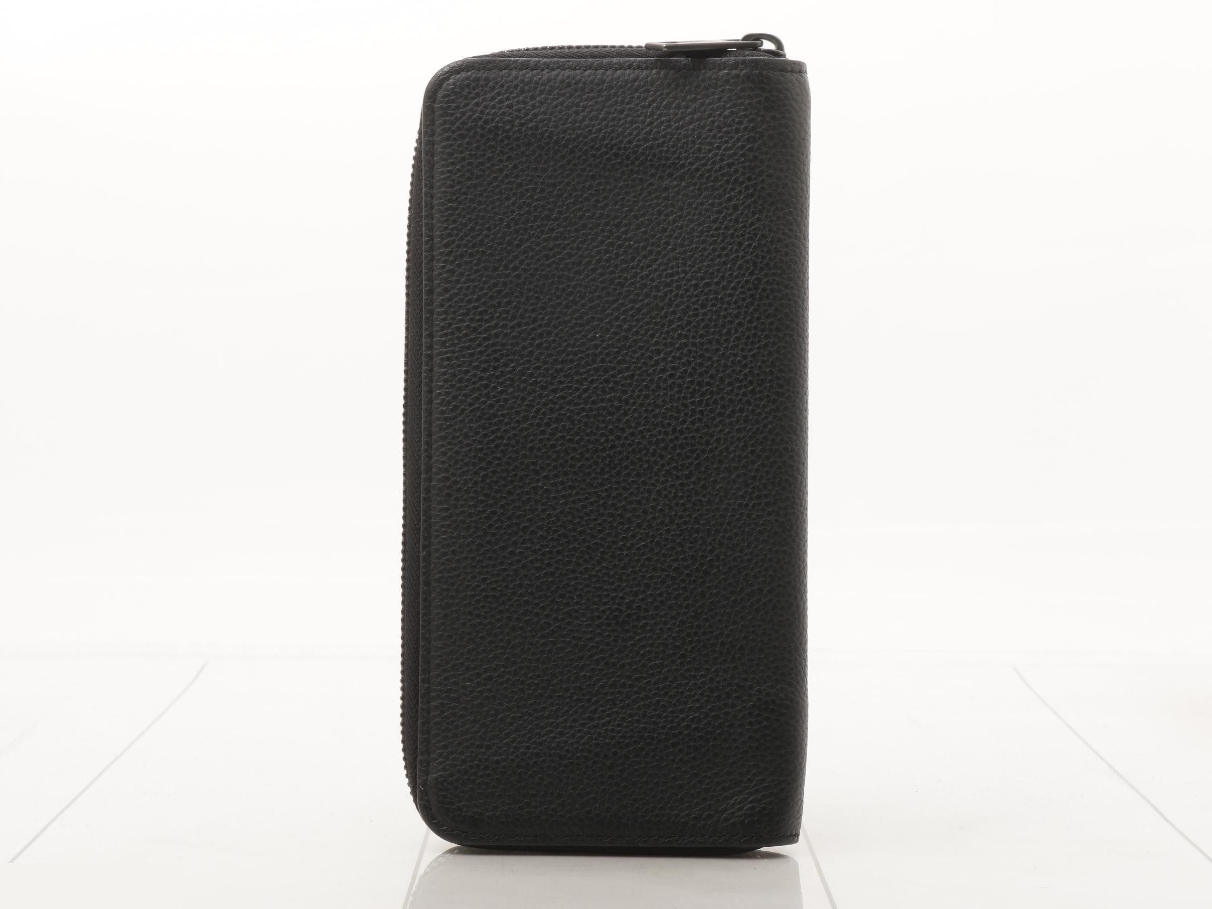 Aloegram Zippy Wallet Vertical Noir IC Chip — view 2