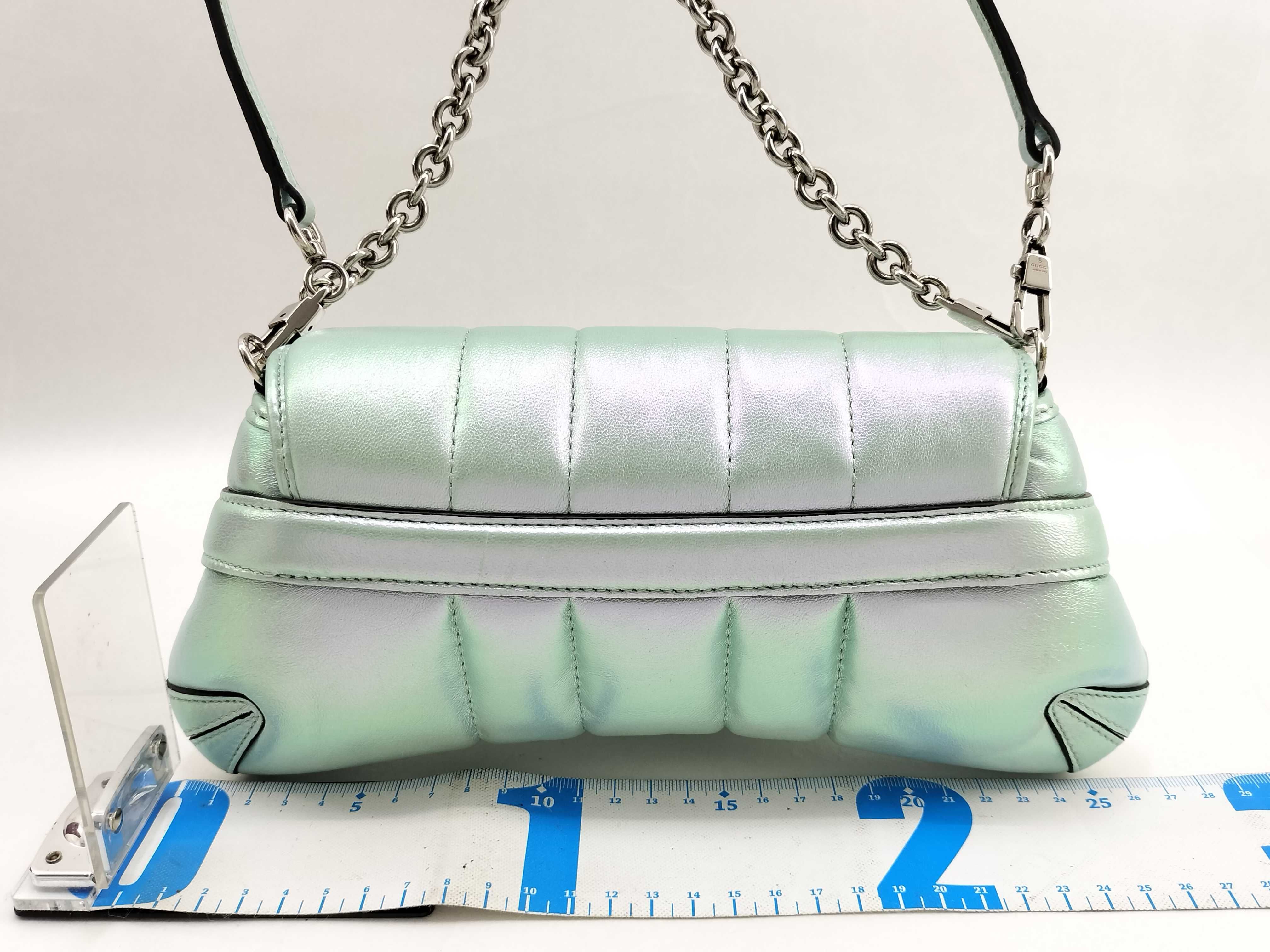 Unused Horsebit Chain Shoulder Bag in Aurora — view 2