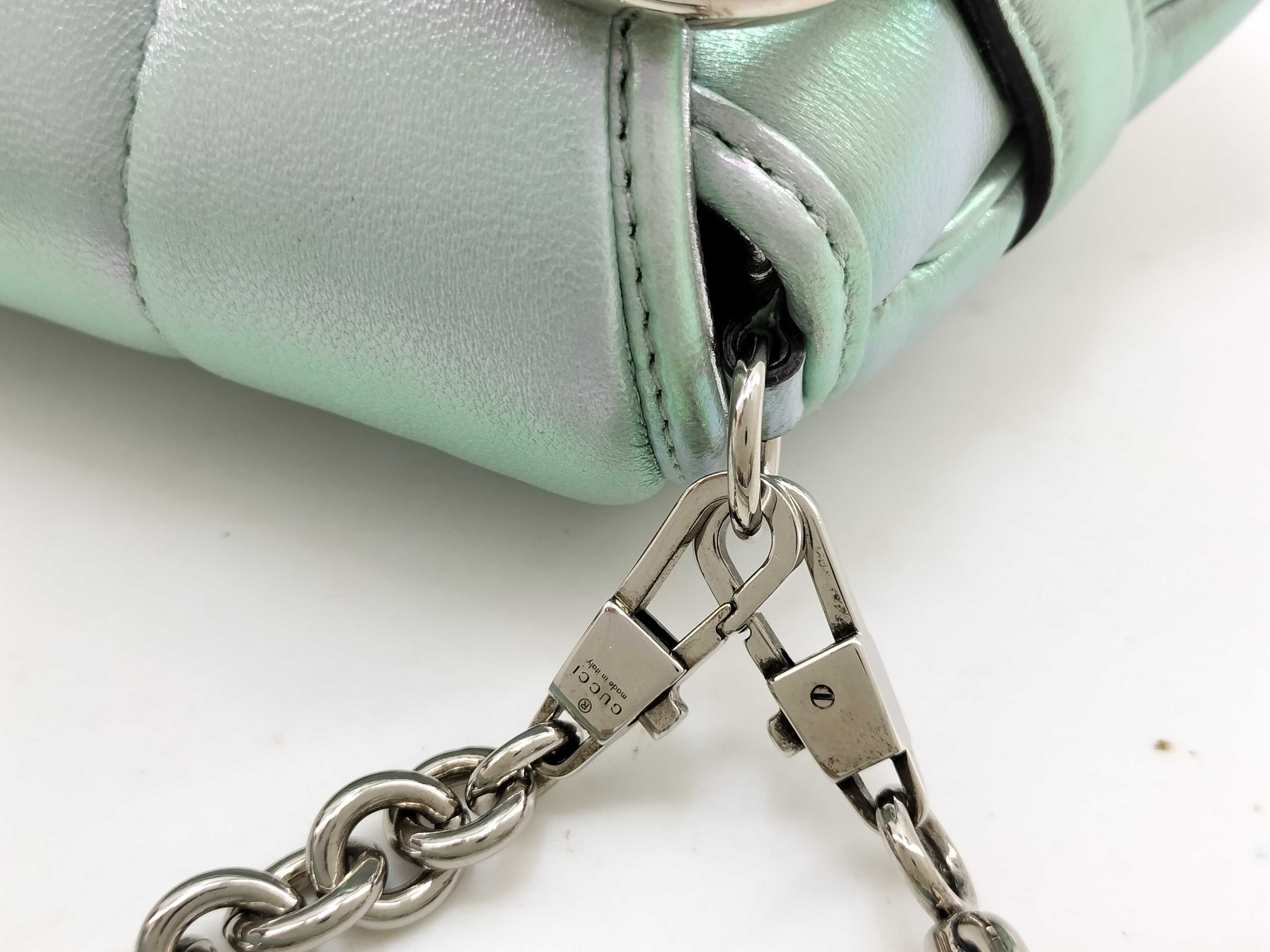 Unused Horsebit Chain Shoulder Bag in Aurora — view 7