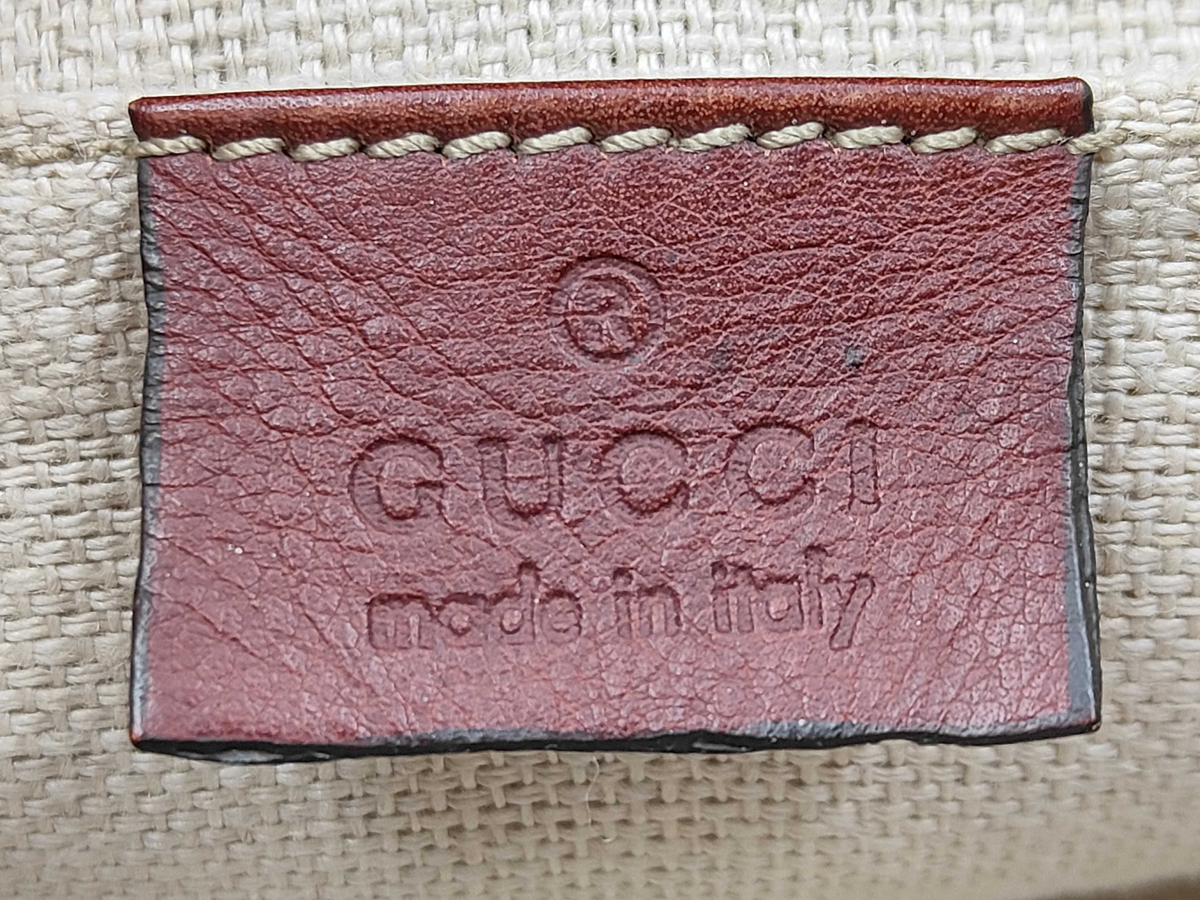 GG Burgundy Canvas GG Monogram Tassel Chain Shoulder Bag — view 10