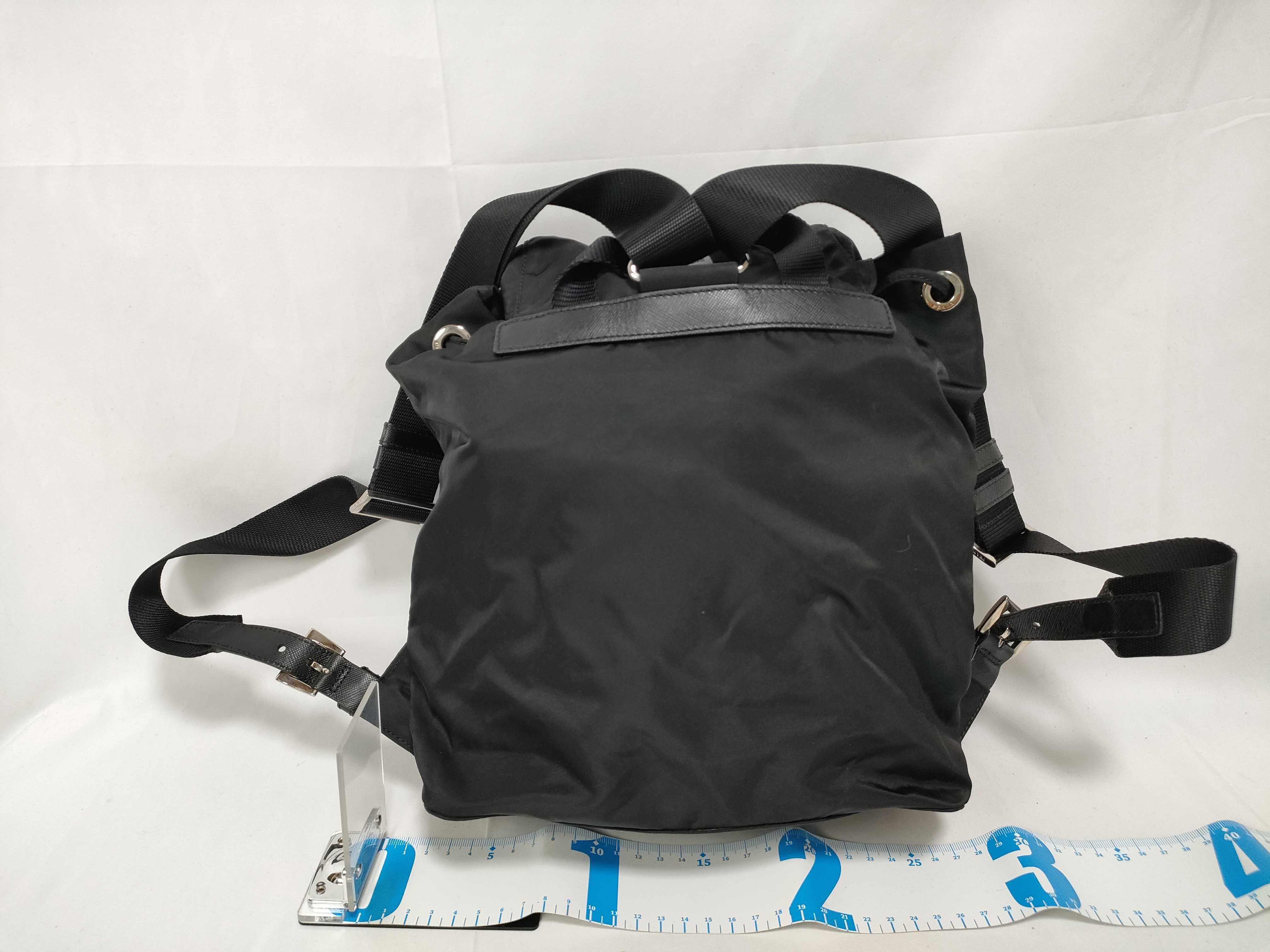 ID- Tessuto Nylon & Leather Backpack Black 1BZ67 Backpack — view 2