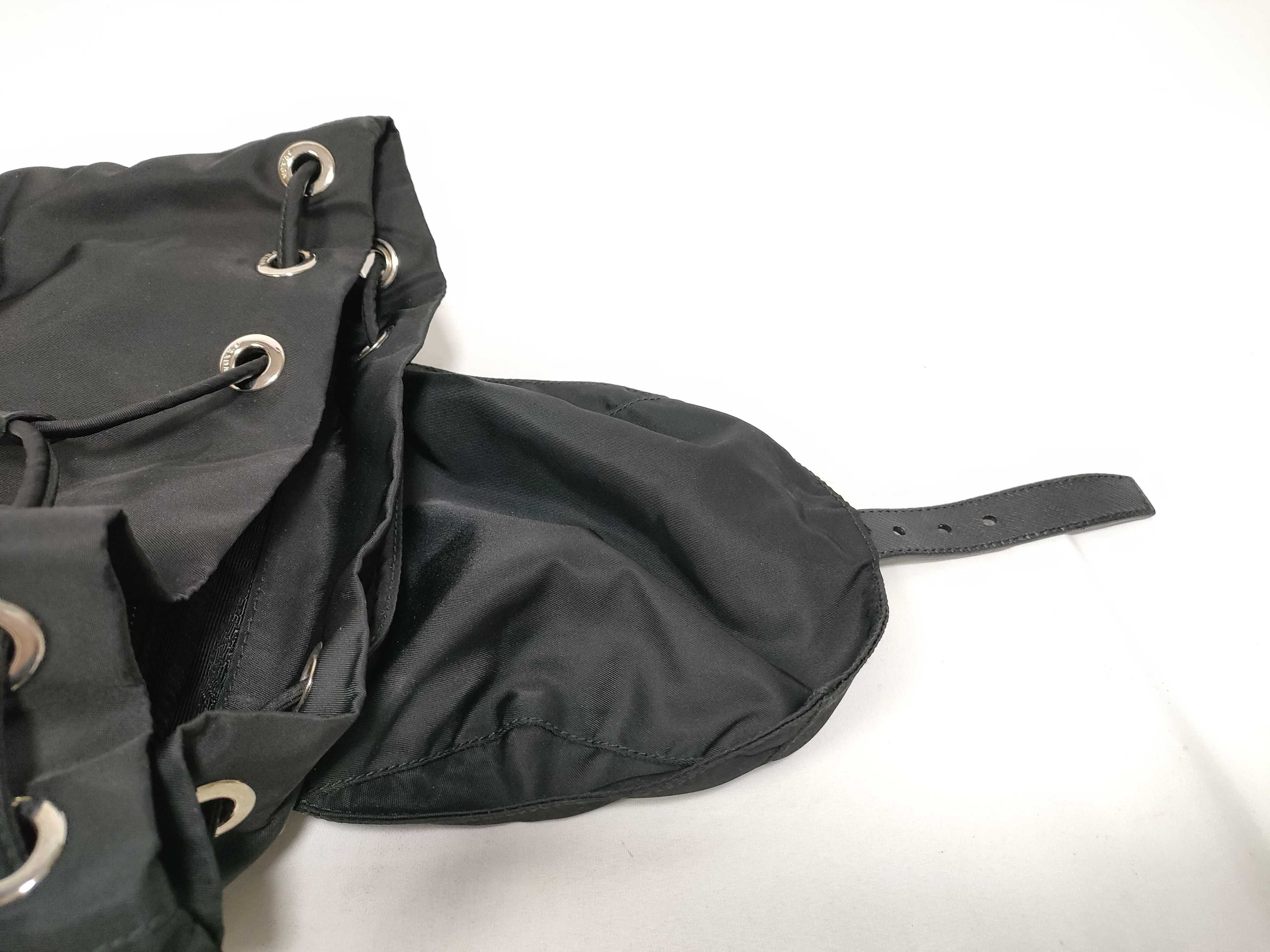 ID- Tessuto Nylon & Leather Backpack Black 1BZ67 Backpack — view 11