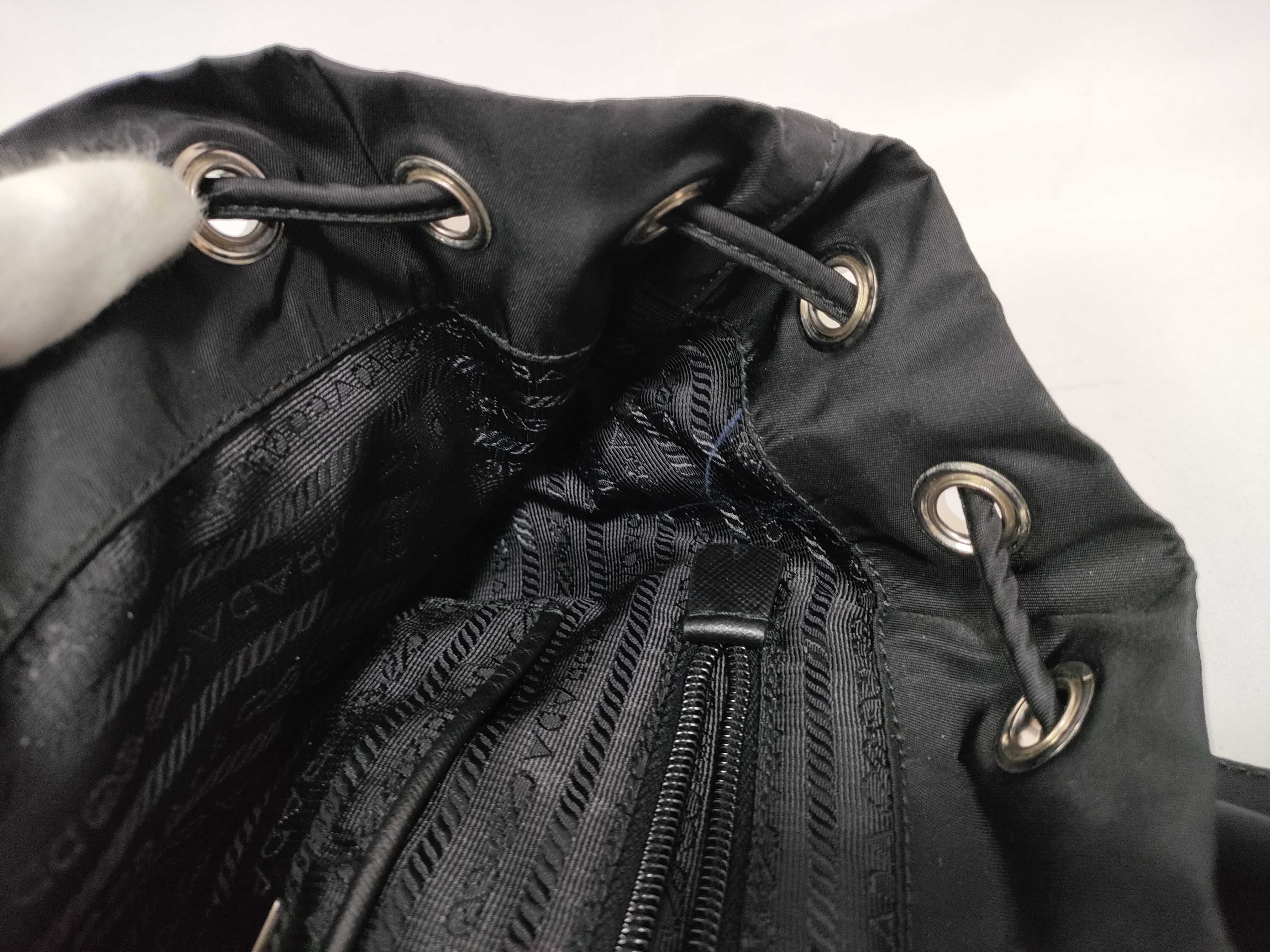 ID- Tessuto Nylon & Leather Backpack Black 1BZ67 Backpack — view 12