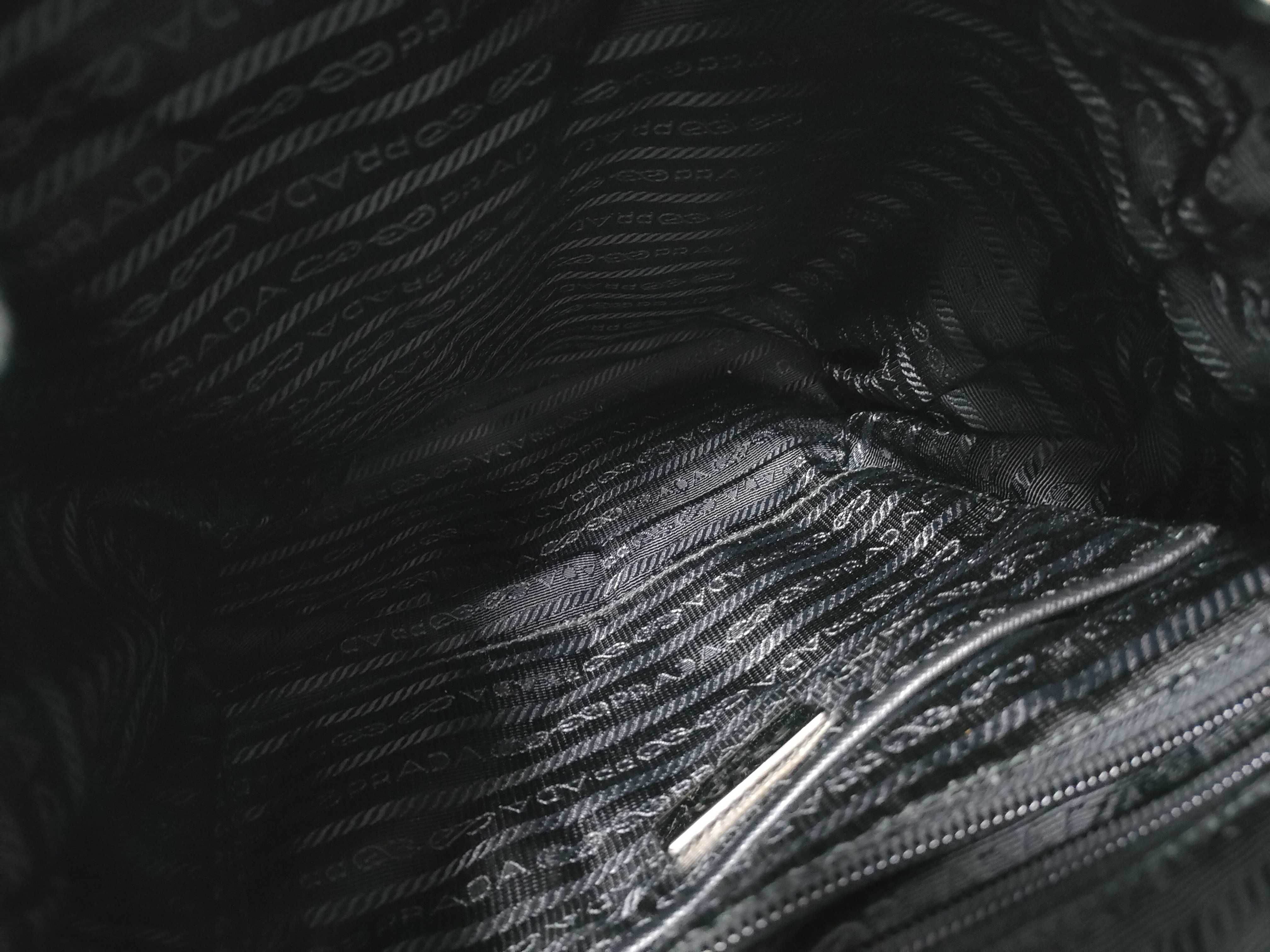 ID- Tessuto Nylon & Leather Backpack Black 1BZ67 Backpack — view 14
