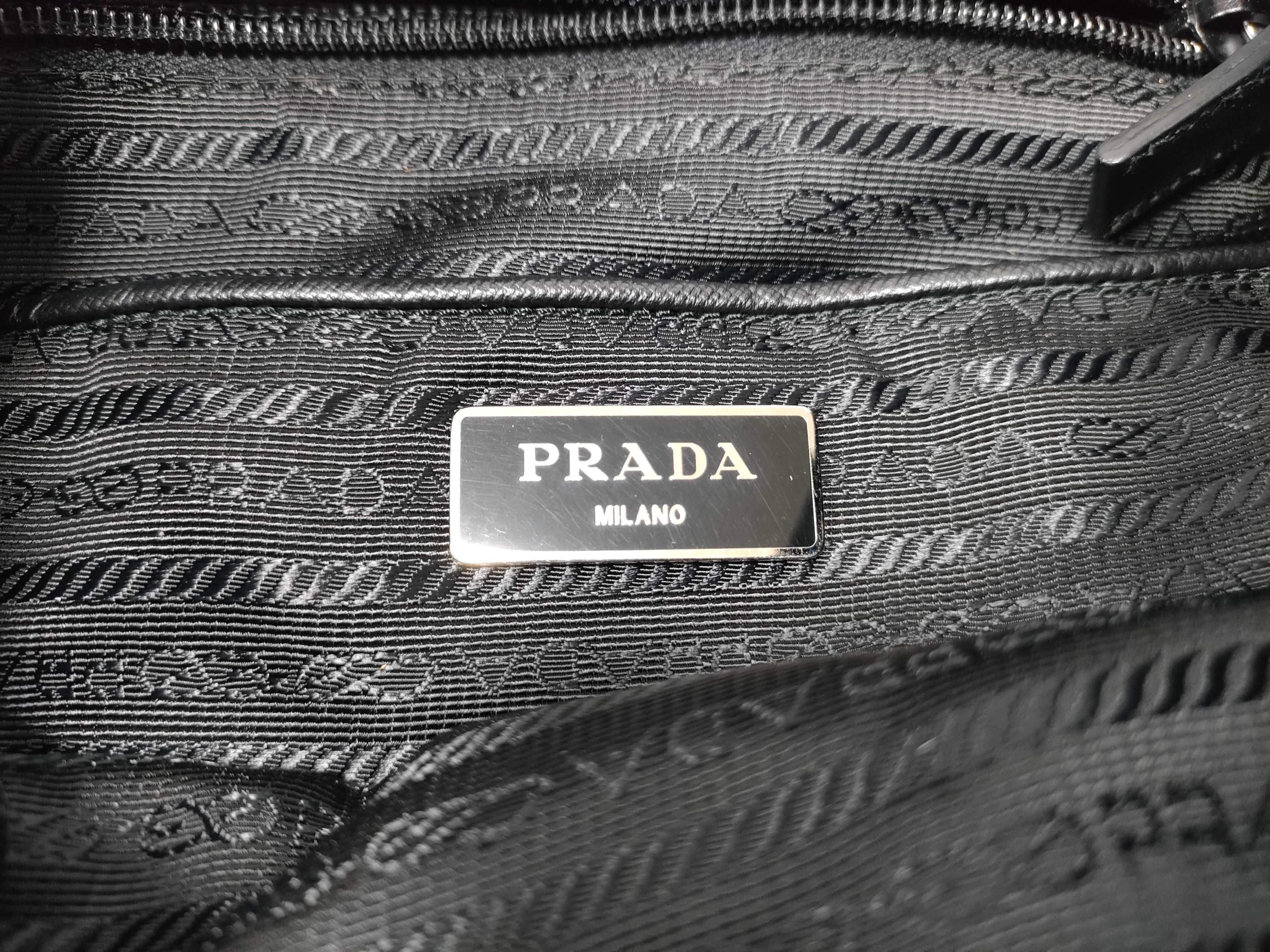 ID- Tessuto Nylon & Leather Backpack Black 1BZ67 Backpack — view 15