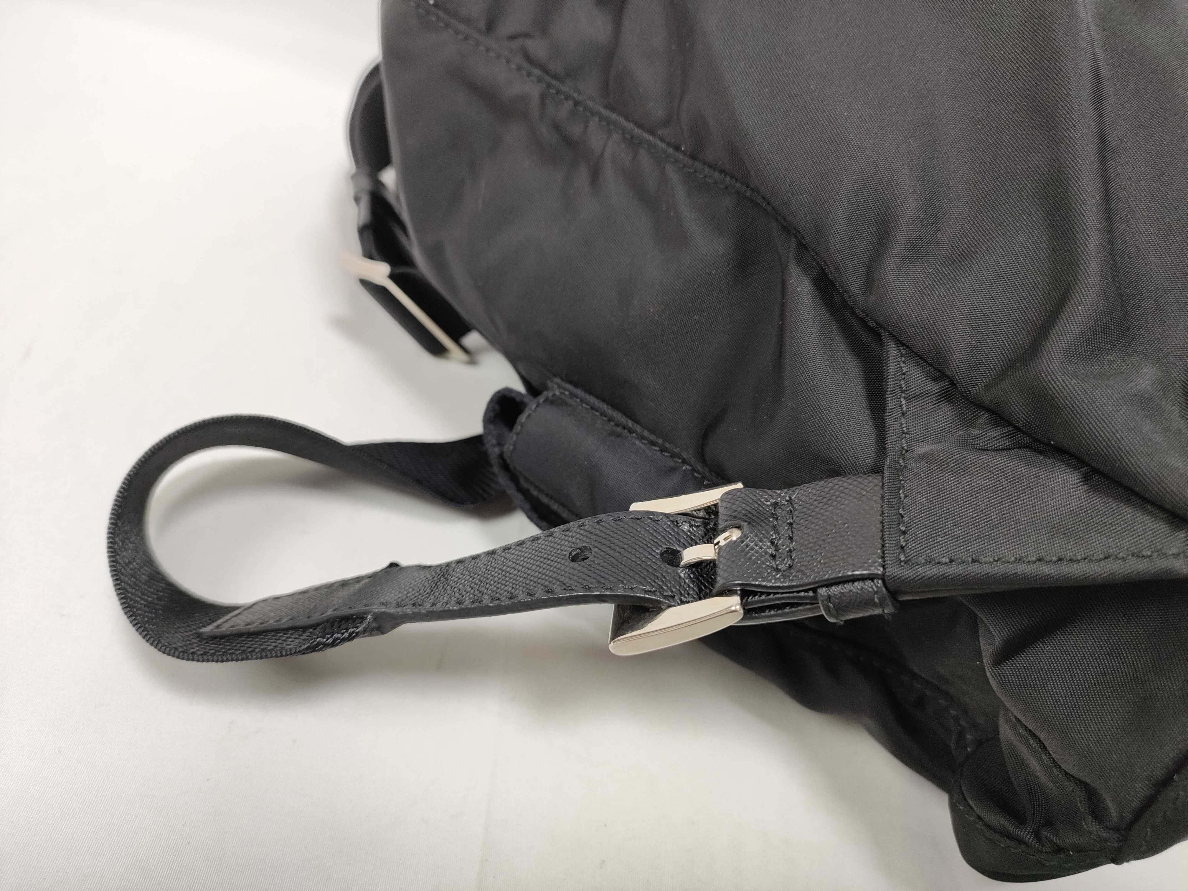 ID- Tessuto Nylon & Leather Backpack Black 1BZ67 Backpack — view 6