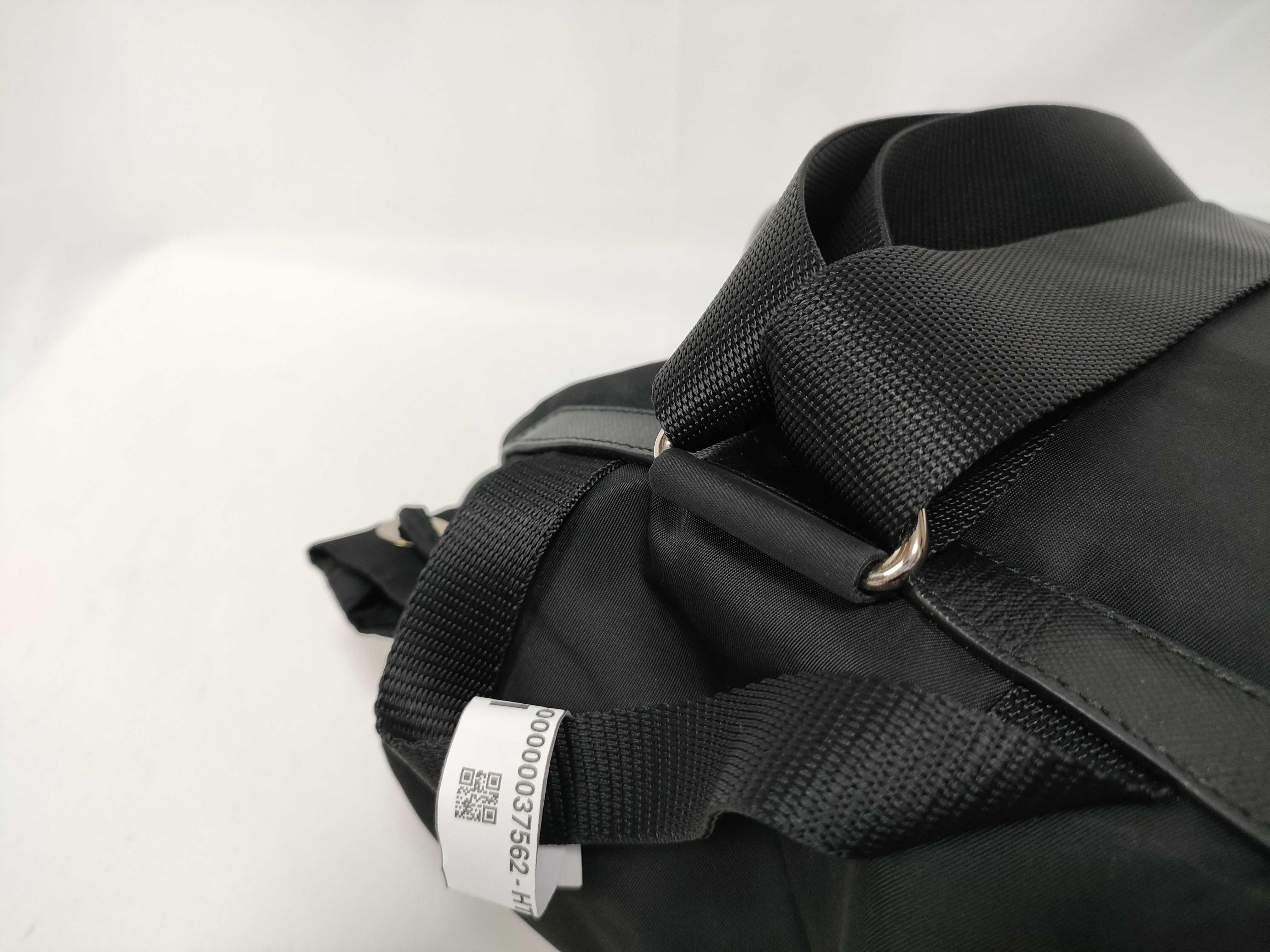 ID- Tessuto Nylon & Leather Backpack Black 1BZ67 Backpack — view 9