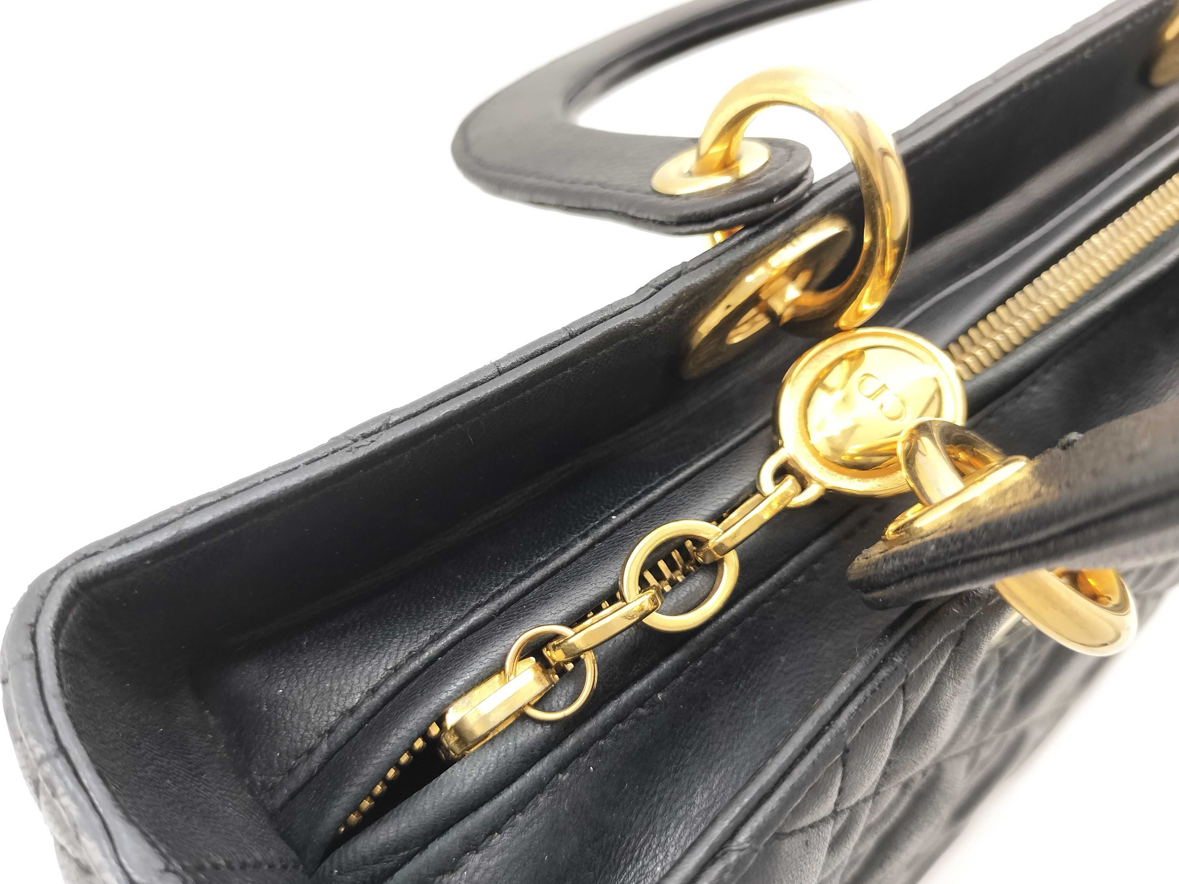 Lady Dior Large Cannage Lambskin Handbag — view 11