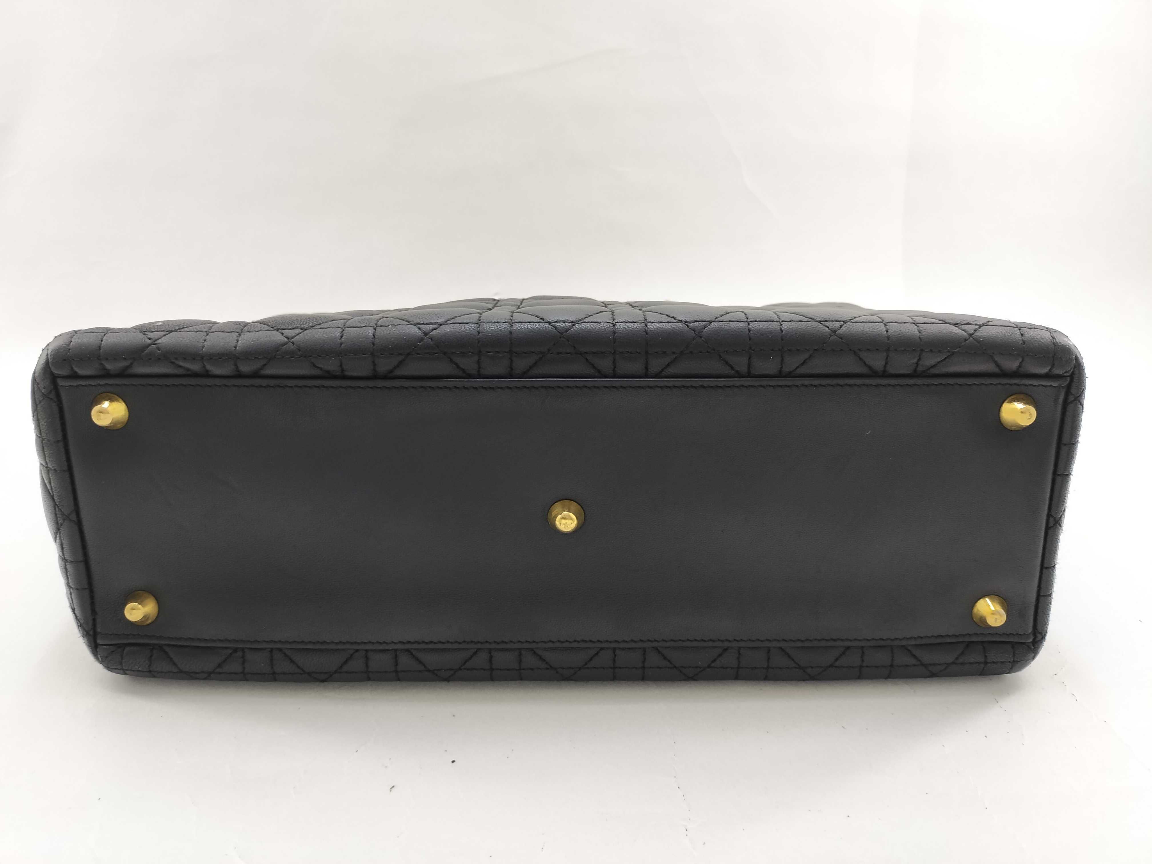 Lady Dior Large Cannage Lambskin Handbag — view 3
