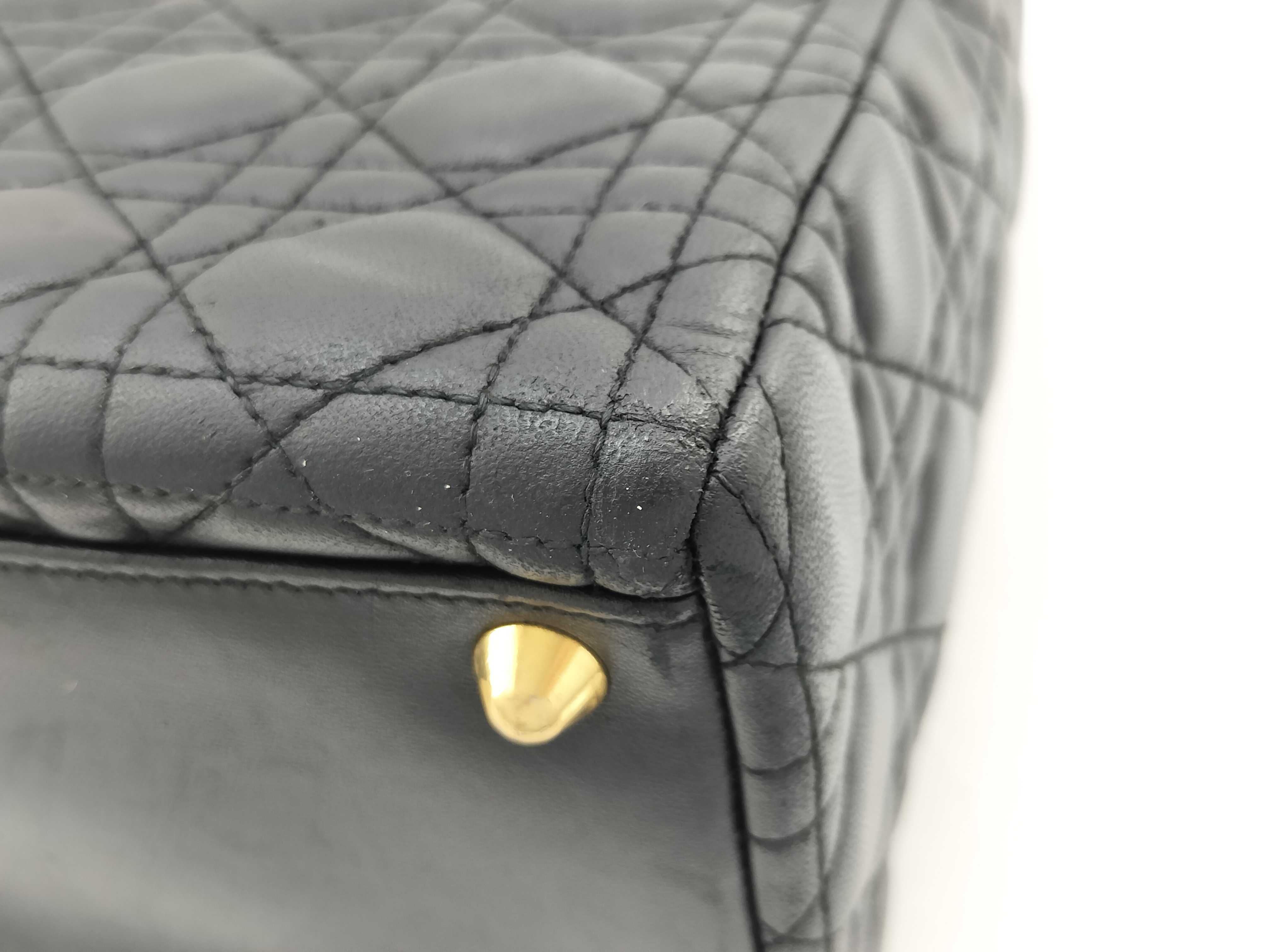 Lady Dior Large Cannage Lambskin Handbag — view 4