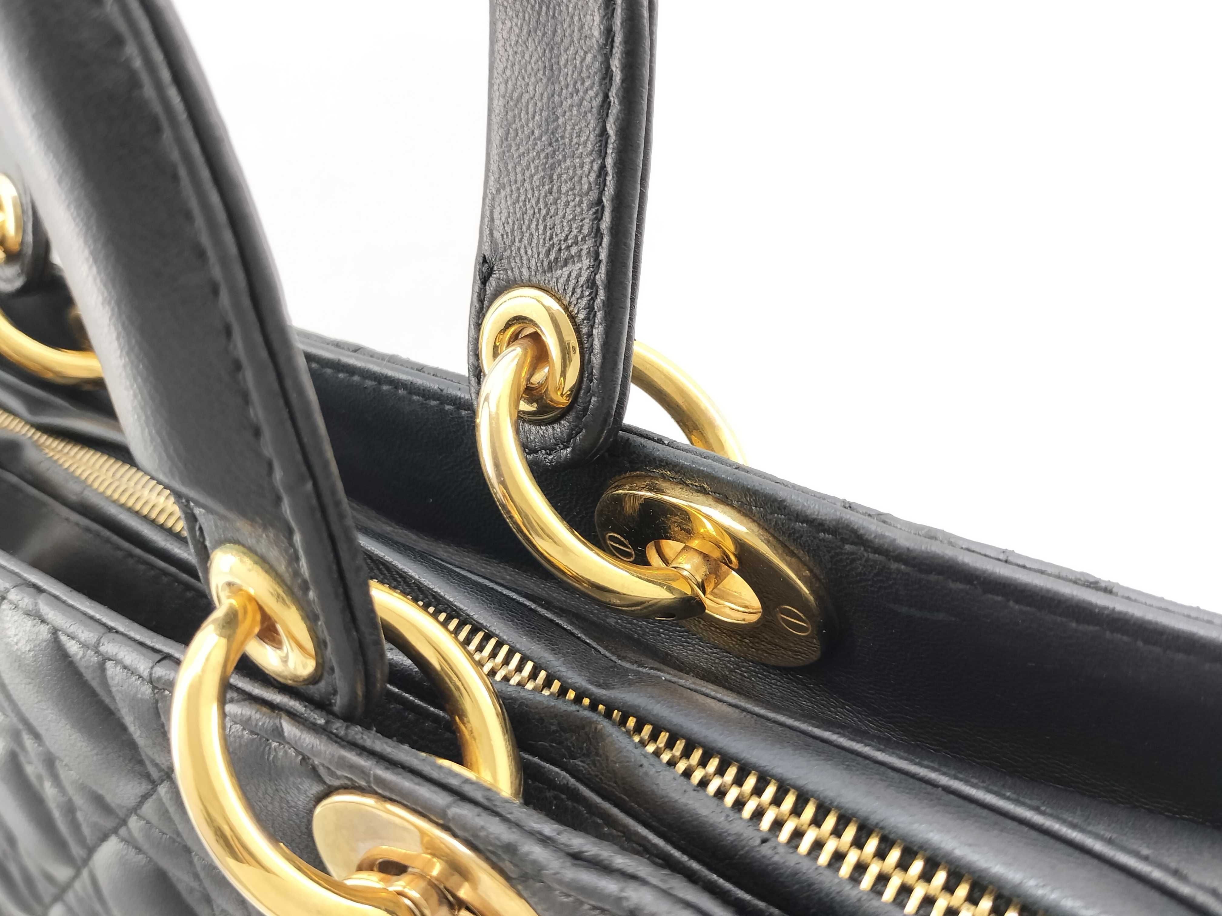Lady Dior Large Cannage Lambskin Handbag — view 9