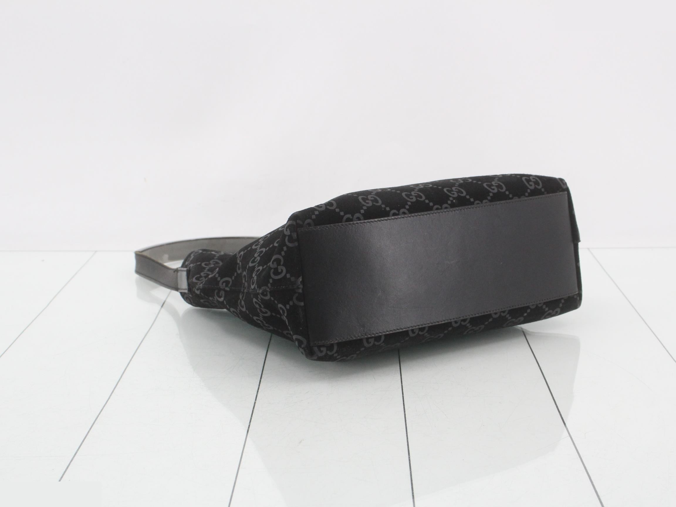 Suede silver plated shoulder bag — view 5
