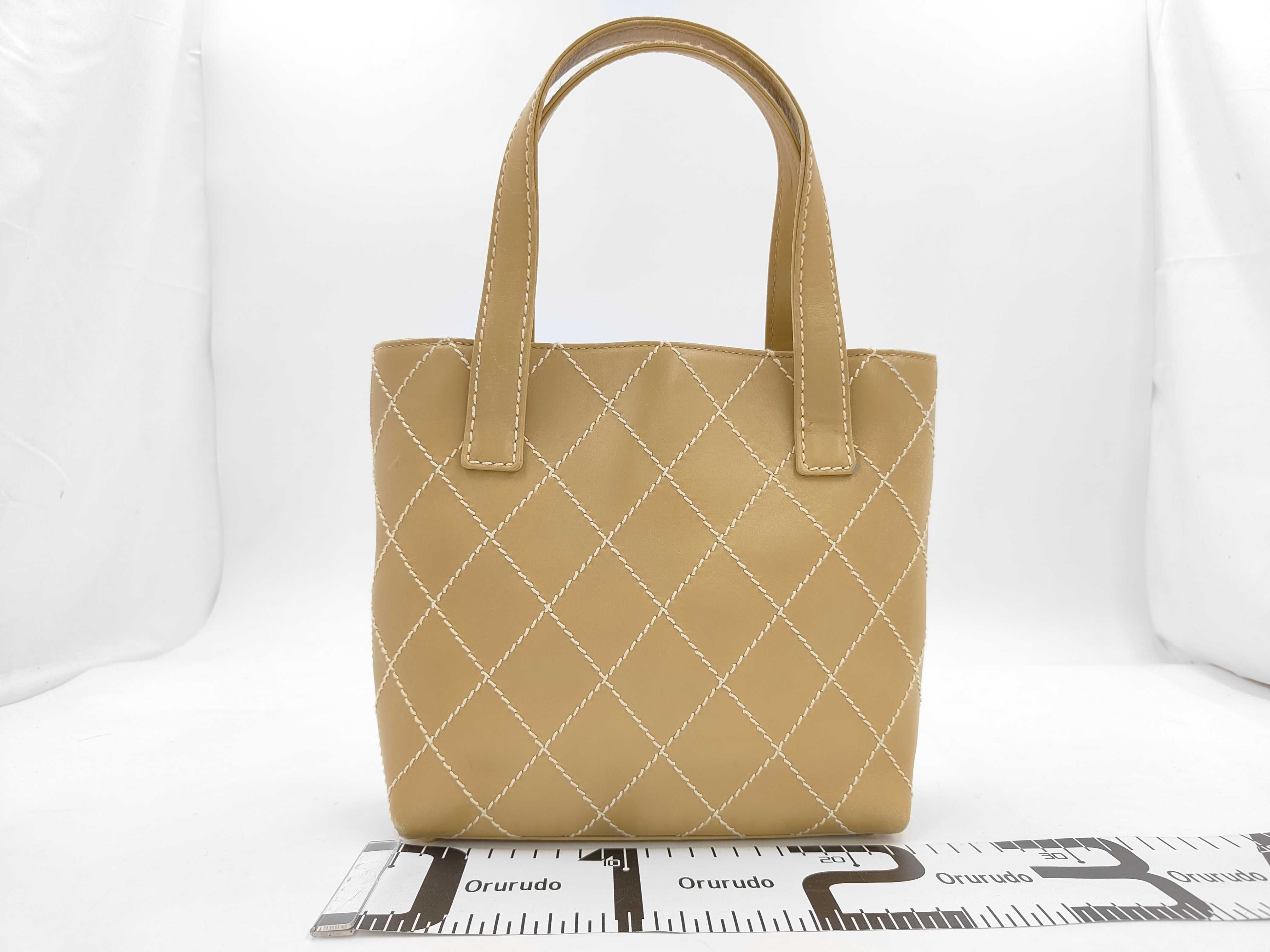 Wild Stitch Lambskin Tote Bag, Beige, Gold Hardware, Series 7, 7425639 (Tote Bag) — view 2