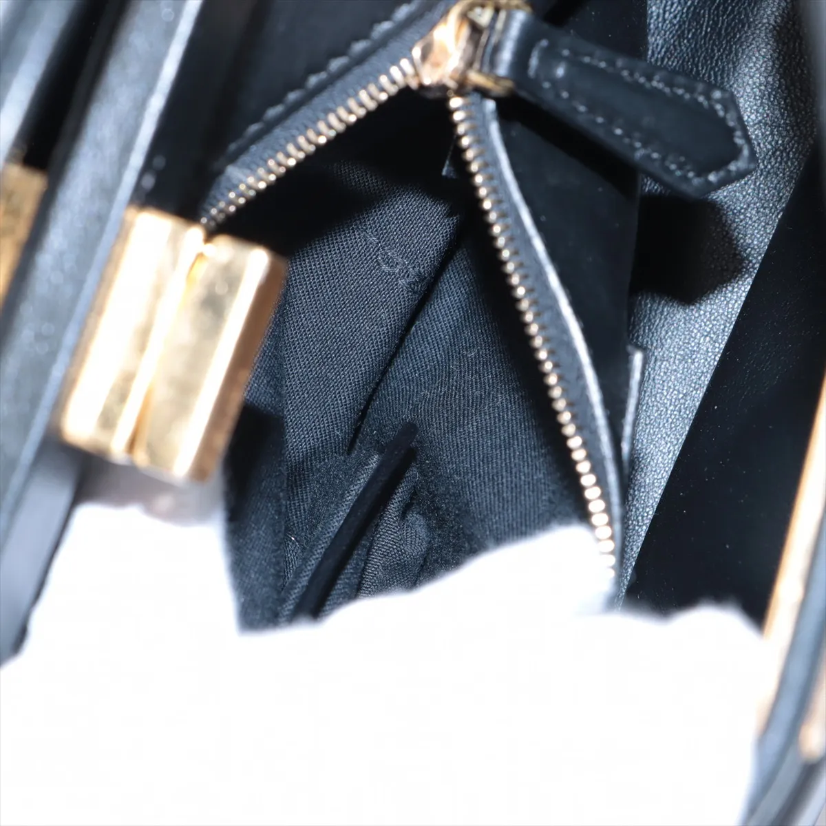 Mini Peekaboo Leather 2WAY Handbag Black 8BN244 — view 11