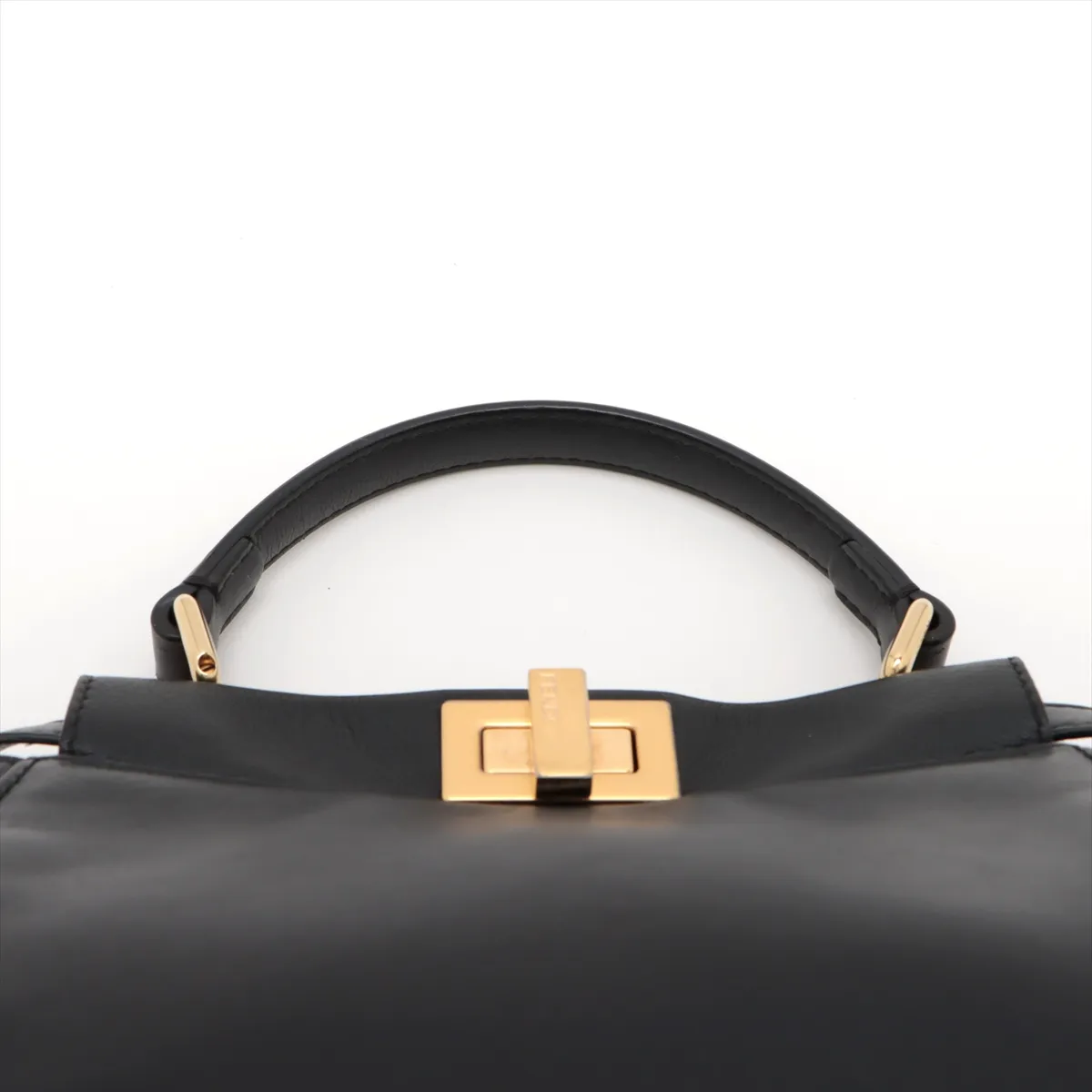Mini Peekaboo Leather 2WAY Handbag Black 8BN244 — view 6